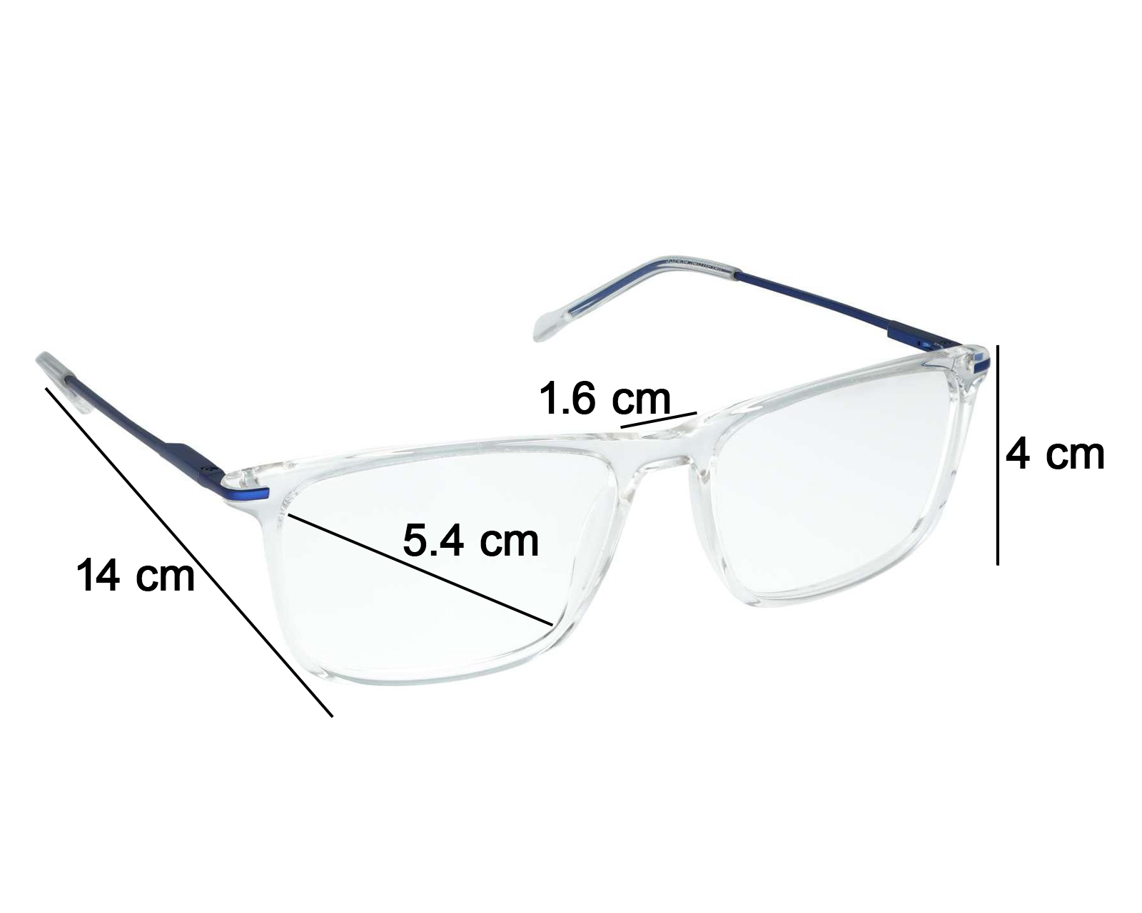 Foto 5 | Foto 7 | Armazón Oftálmico para Hombre Melrose Rectangular Azul