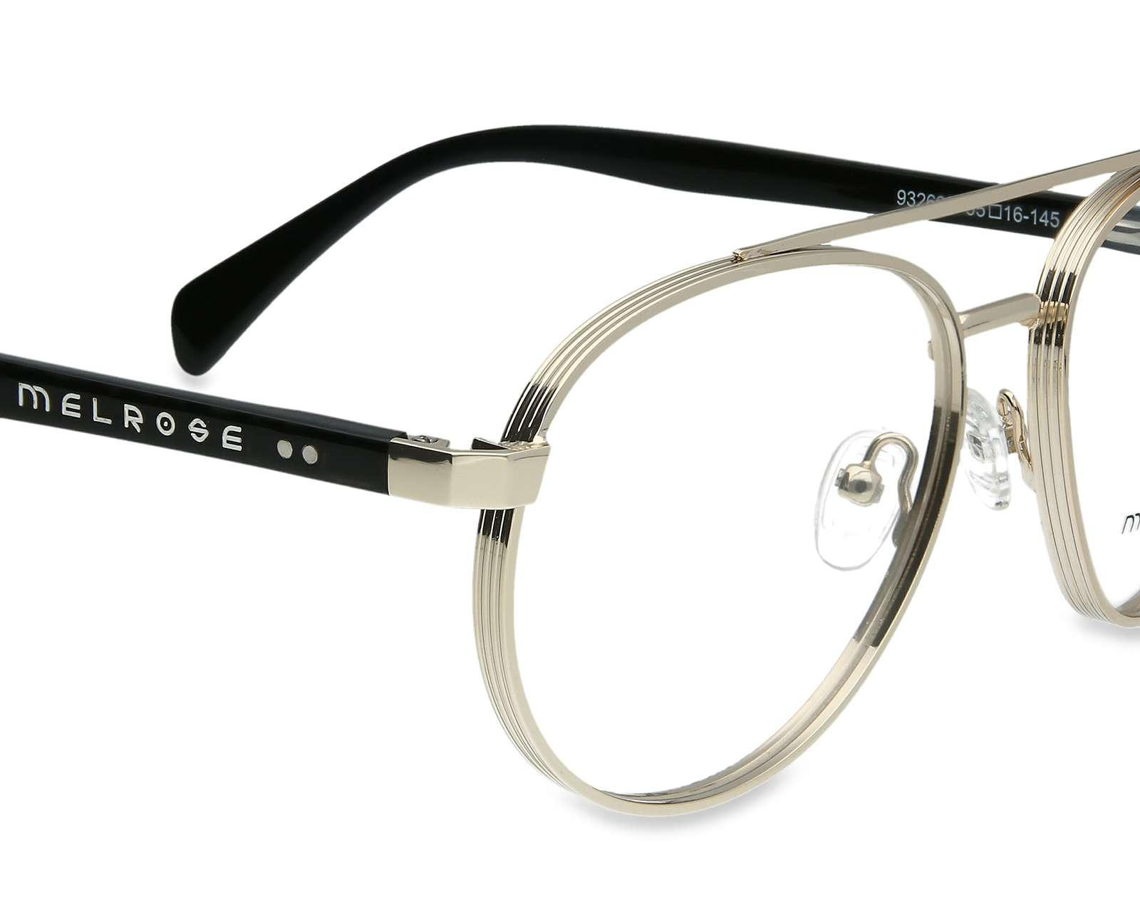 Foto 5 pulgar | Foto 4 | Armazón Oftálmico Unisex Melrose Aviador Dorado