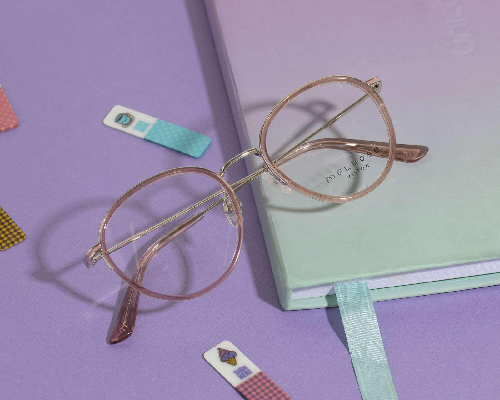 Foto 7 | Foto 7 | Armazón Oftálmico para Mujer Melrose Redondo Rosa