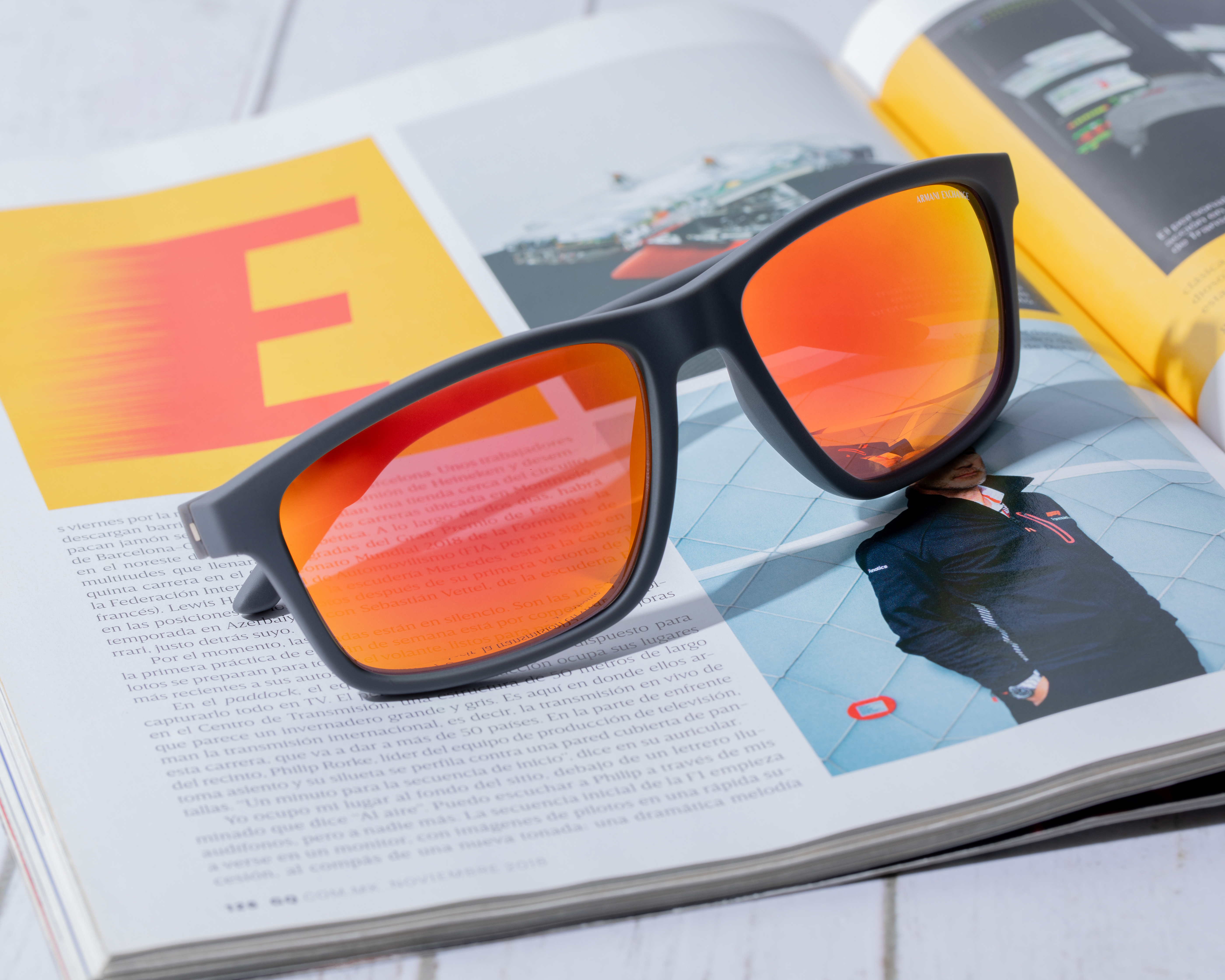 Foto 6 pulgar | Foto 5 | Lentes de Sol para Hombre Armani Exchange Wayfarer Negros