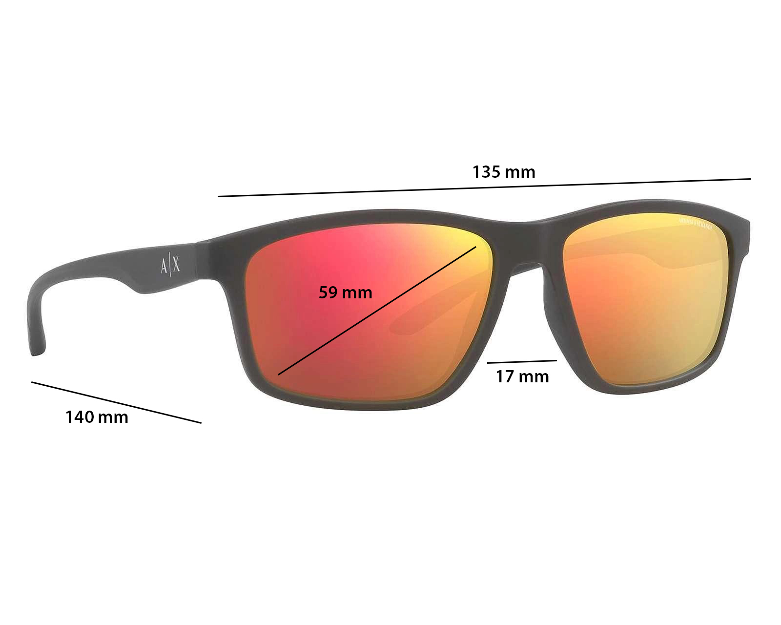 Foto 6 | Foto 6 | Lentes de Sol para Hombre Armani Exchange Wayfarer Negros