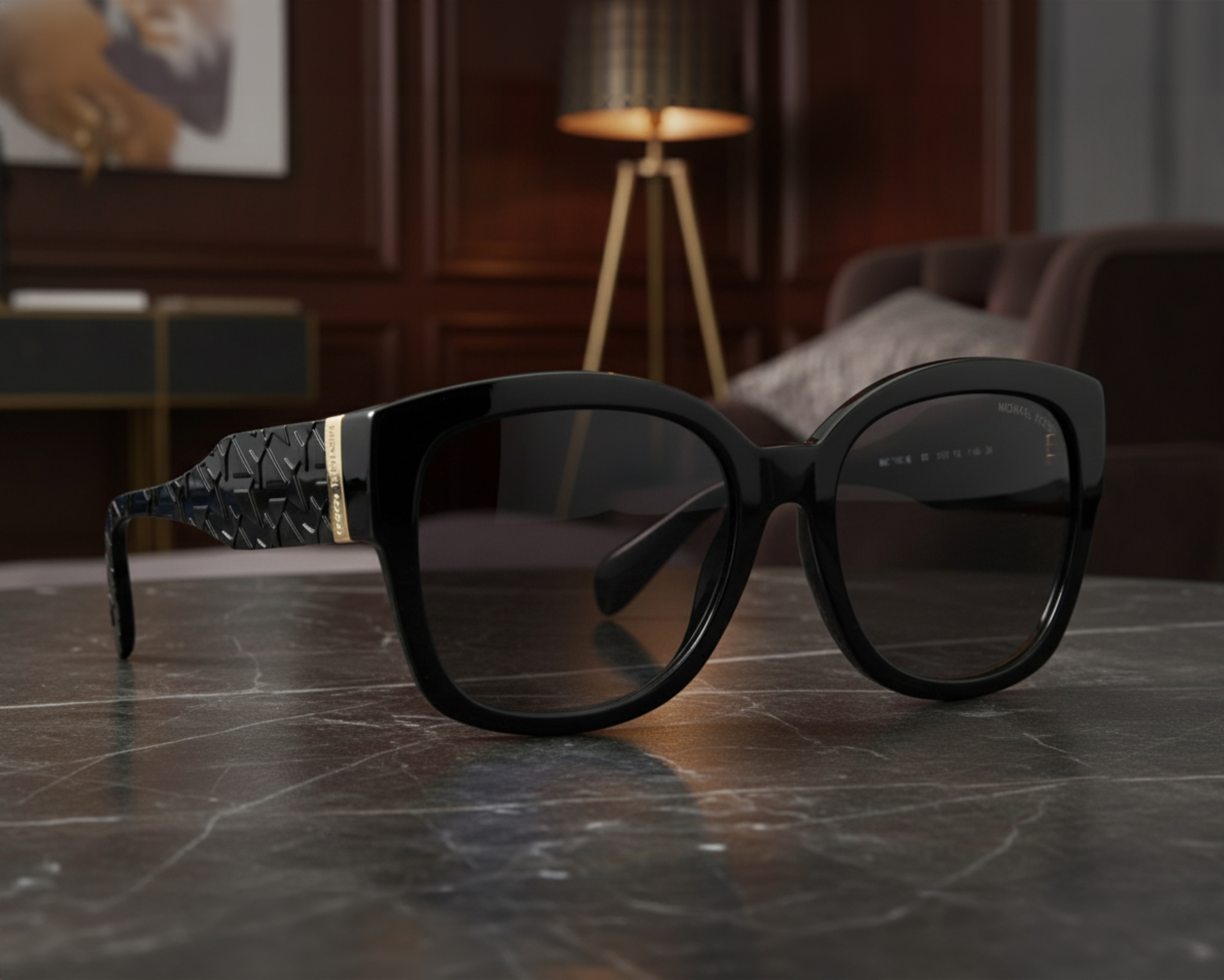 Foto 6 pulgar | Foto 5 | Lentes de Sol para Mujer Michael Kors Cuadrados Negros