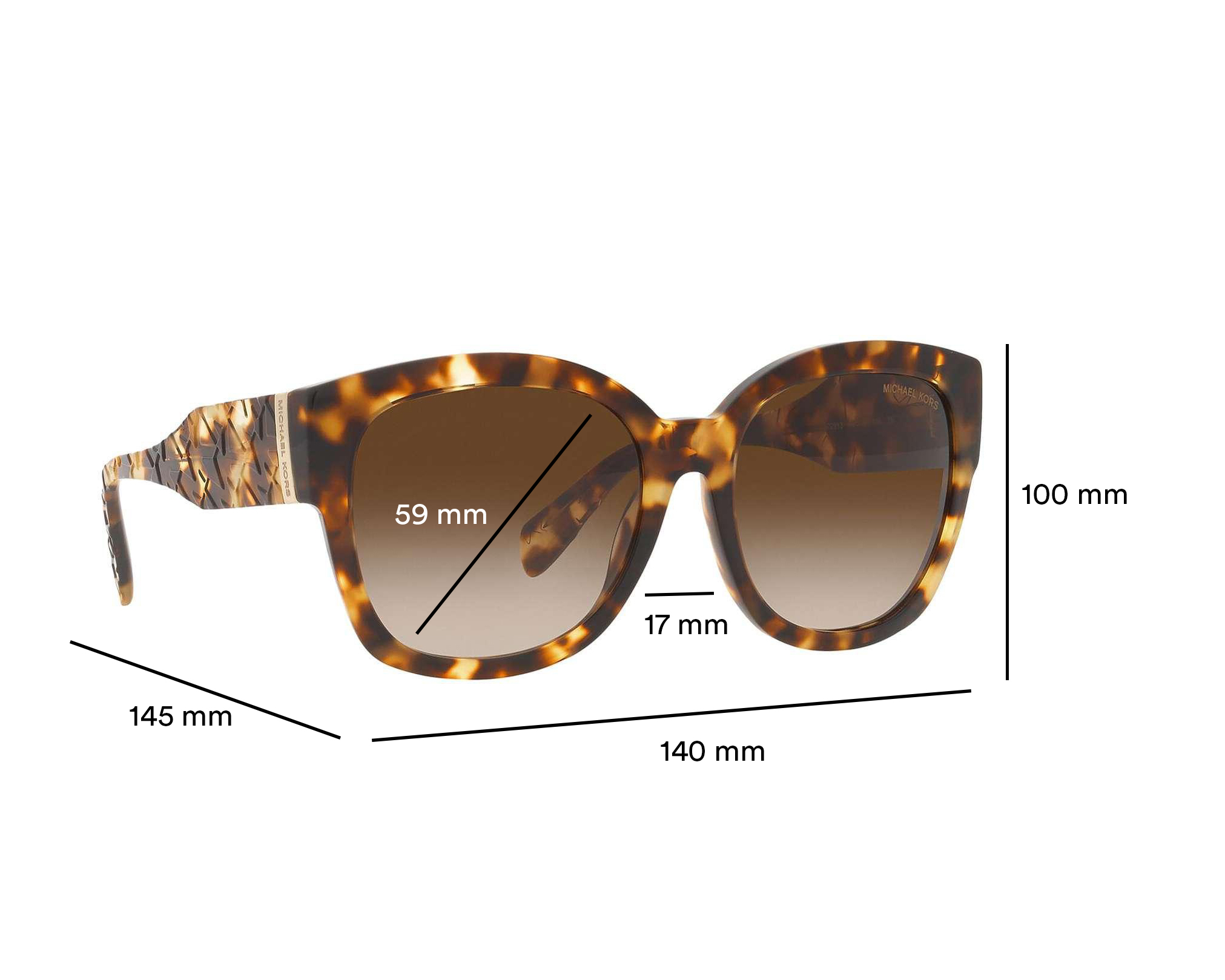 Foto 6 | Foto 6 | Lentes de Sol para Mujer Michael Kors Cuadrados 0MK2164 Cafés