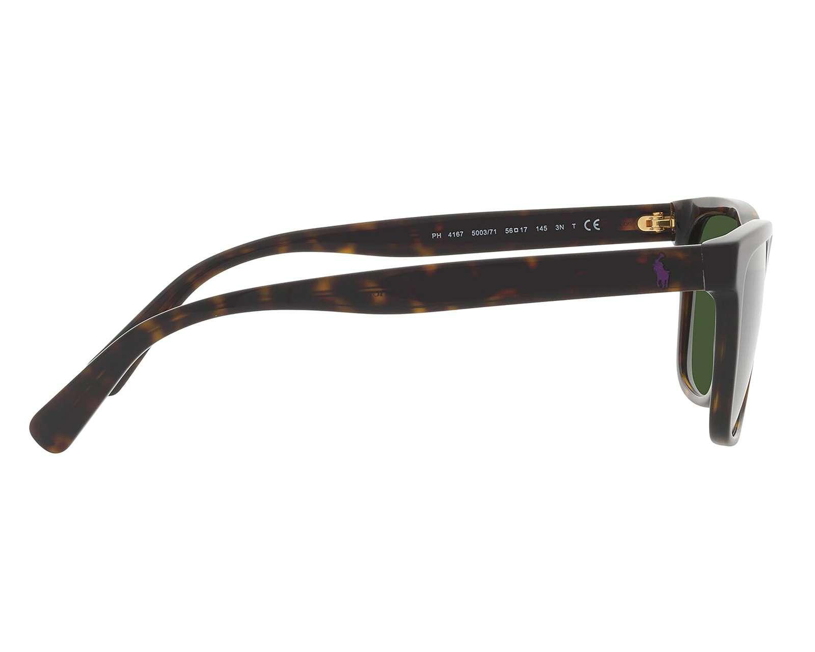 Foto 3 | Foto 3 | Lentes de Sol para Hombre Polo Rectangulares 0PH4167 500371 Cafés