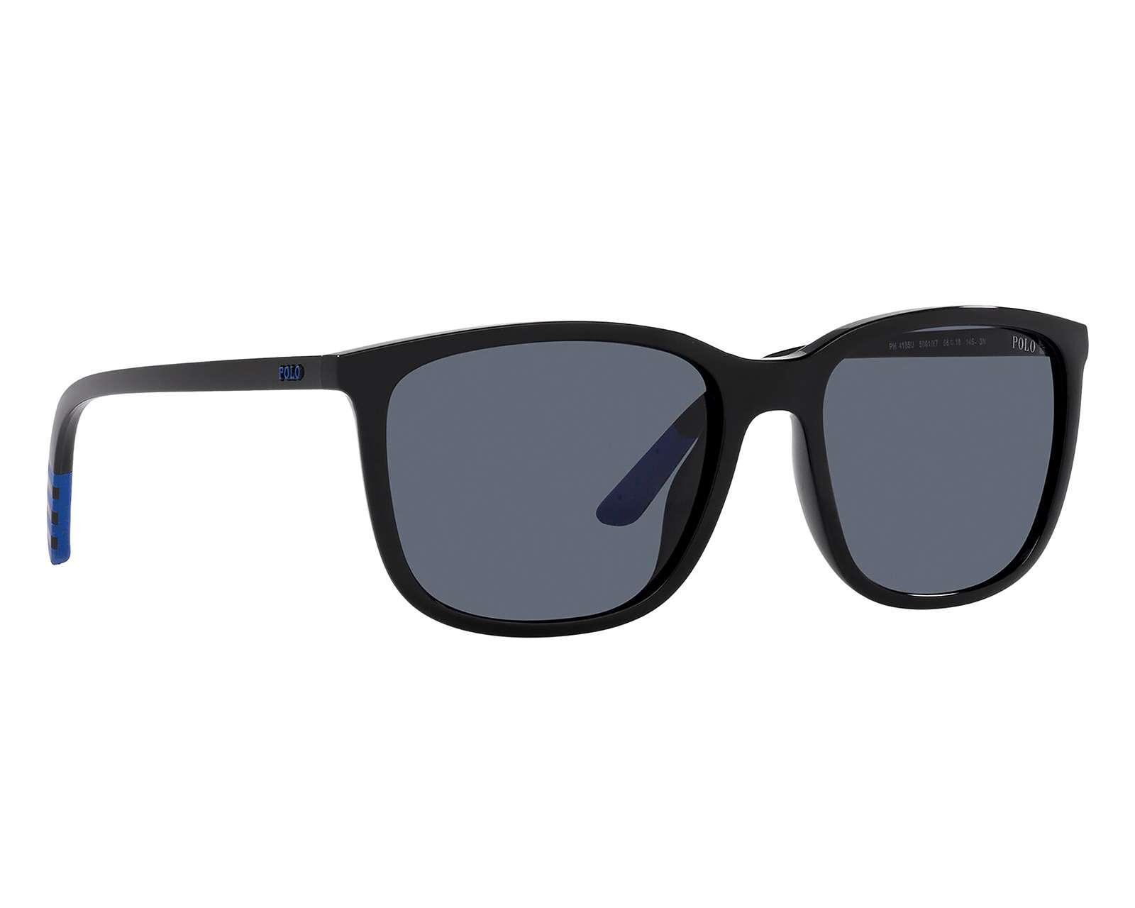 Foto 2 pulgar | Foto 1 | Lentes de Sol para Hombre Polo Rectangulares Negros