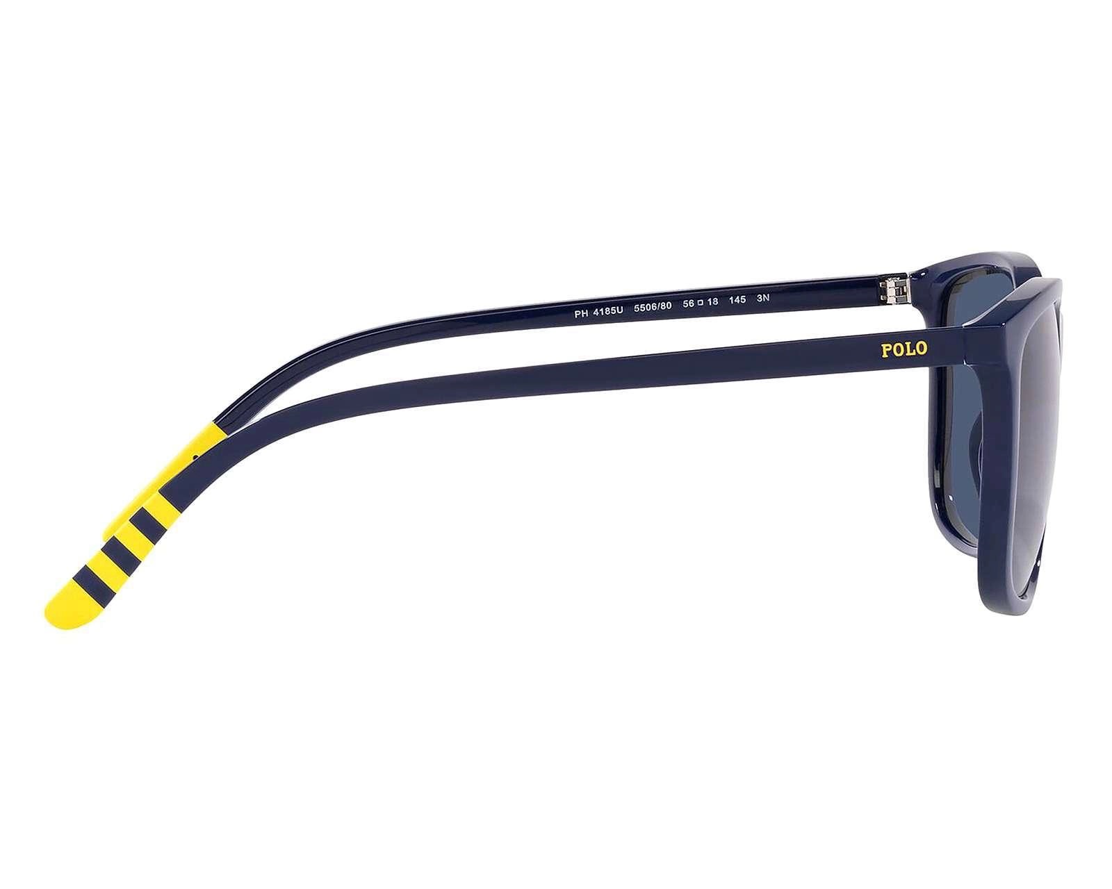 Foto 3 | Foto 3 | Lentes de Sol para Hombre Polo Rectangulares Azules