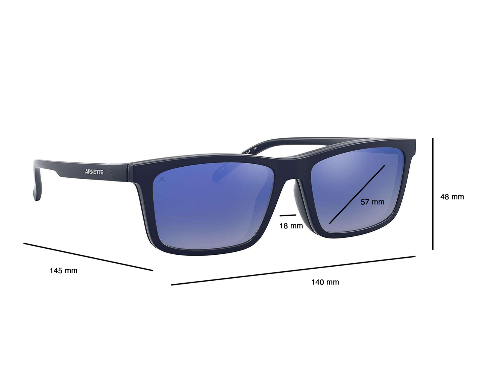 Foto 7 pulgar | Foto 6 | Lentes de Sol para Hombre Arnette Rectangulares Negros
