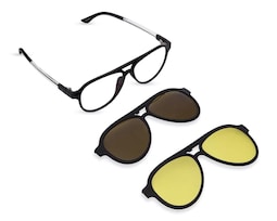 Lentes de Sol Eagle Eyes Aviador 3 en 1 Negro