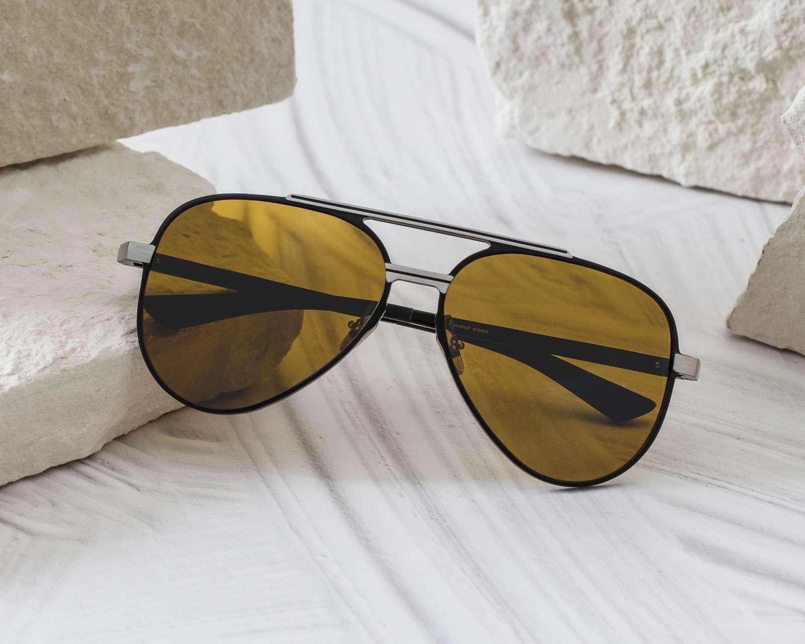 Foto 5 | Foto 5 | Lentes de Sol Unisex Eagle Eyes Aviador Gauge Negros