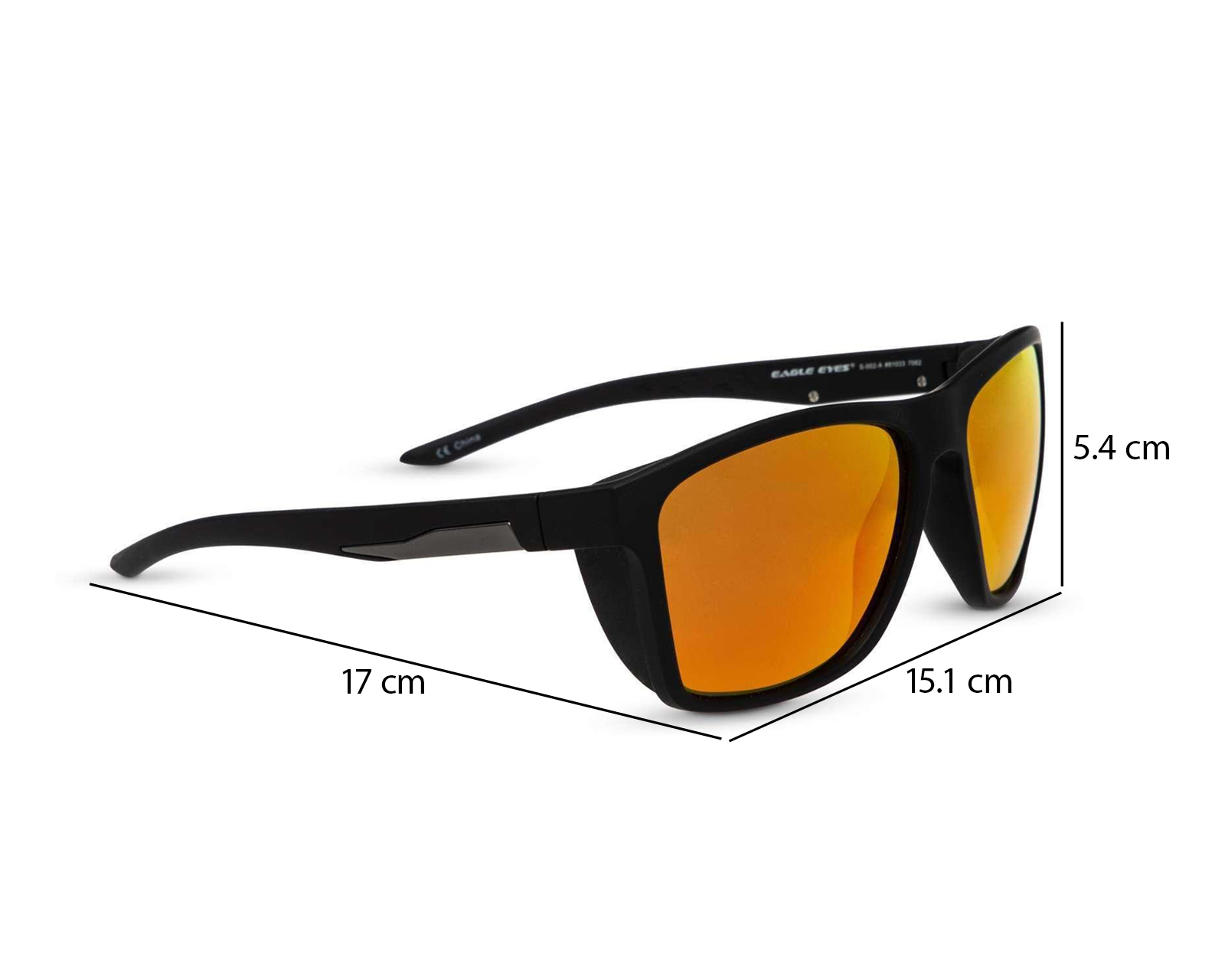 Foto 3 pulgar | Foto 8 | Lentes de Sol Eagle Eyes Cuadrados Zone Negro