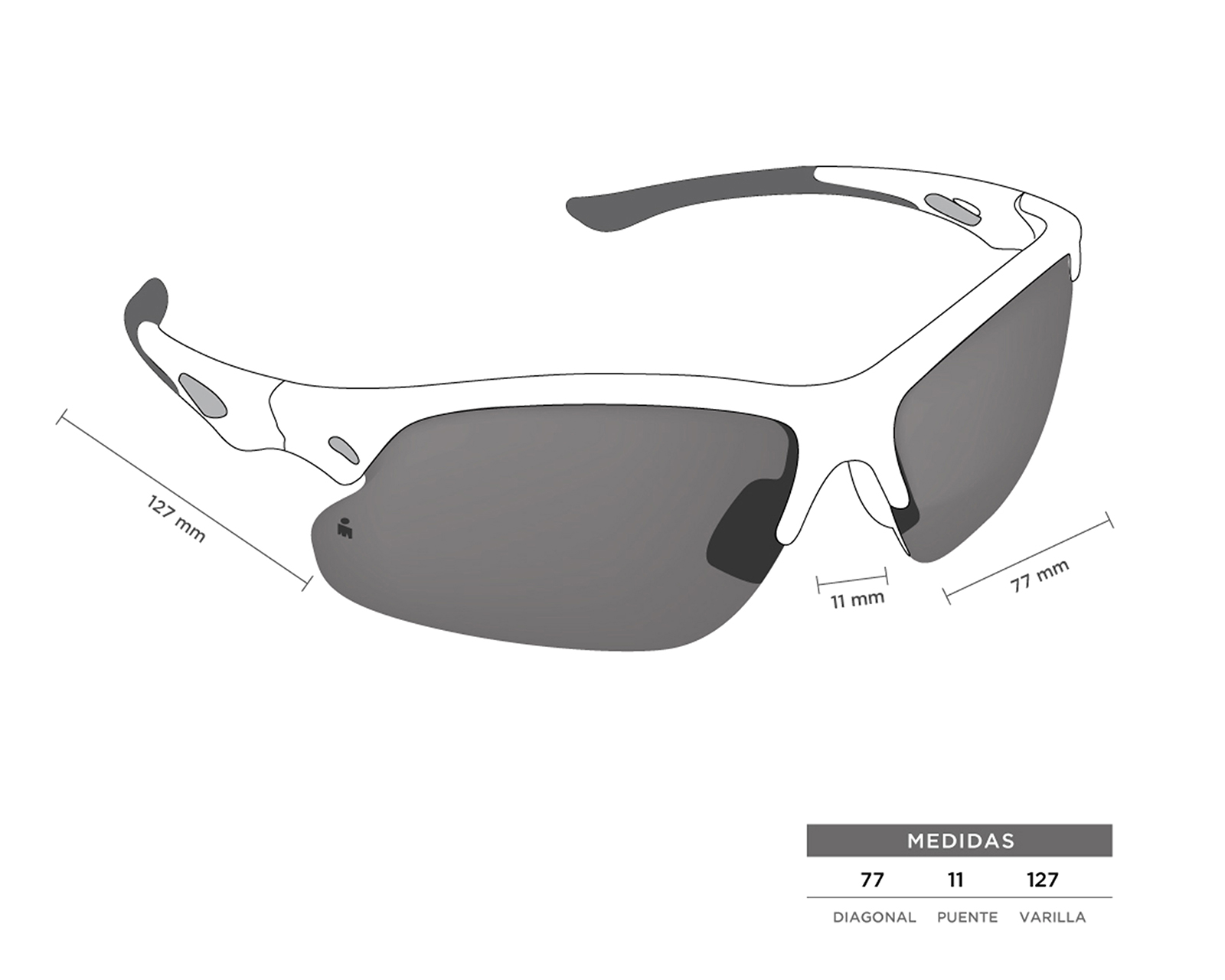 Foto 6 | Foto 6 | Lentes de Sol Iron Man Deportivos Ambition Gry Gris