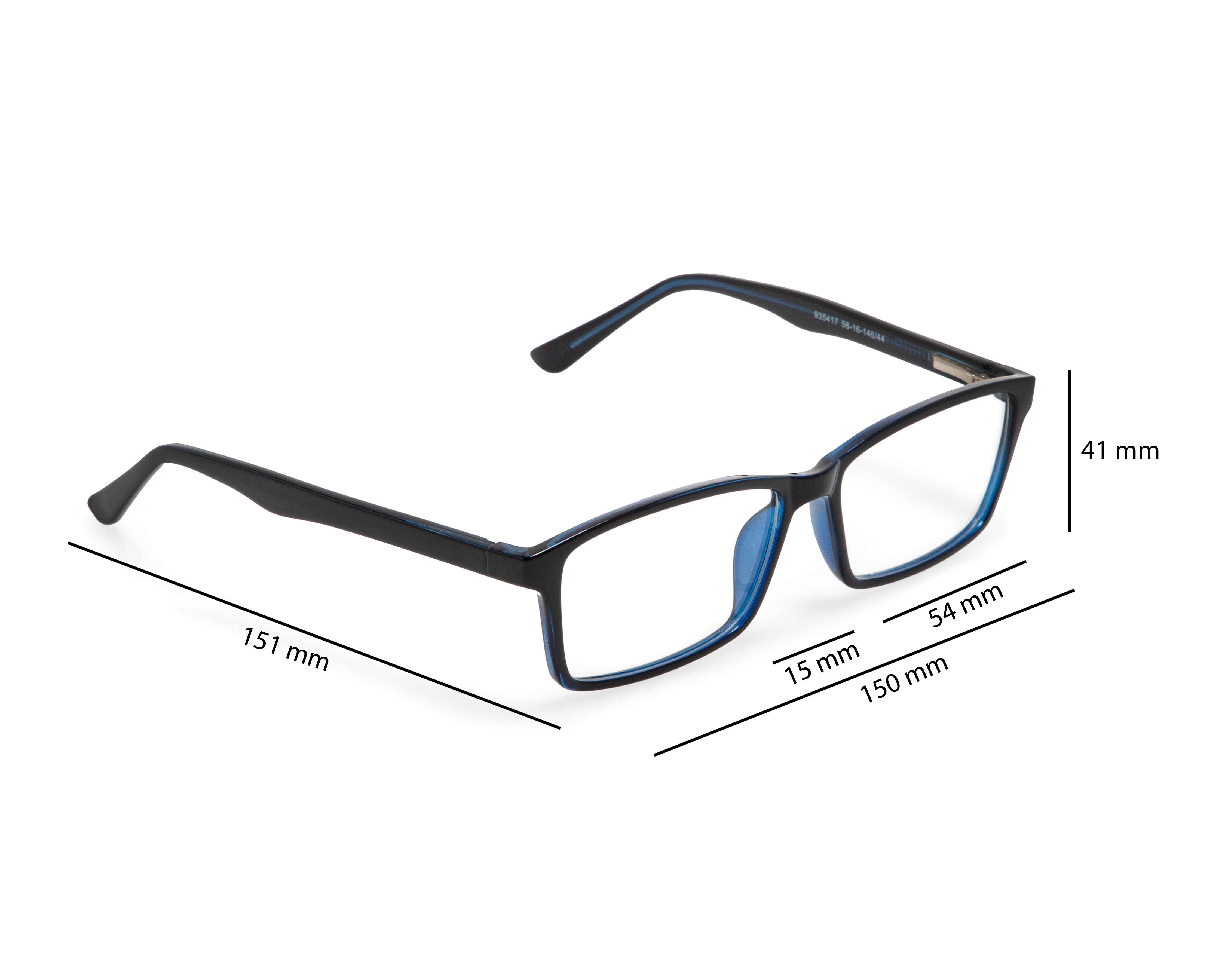 Foto 8 | Foto 8 | Armazón Oftálmico para Hombre Refill Rectangular Azul