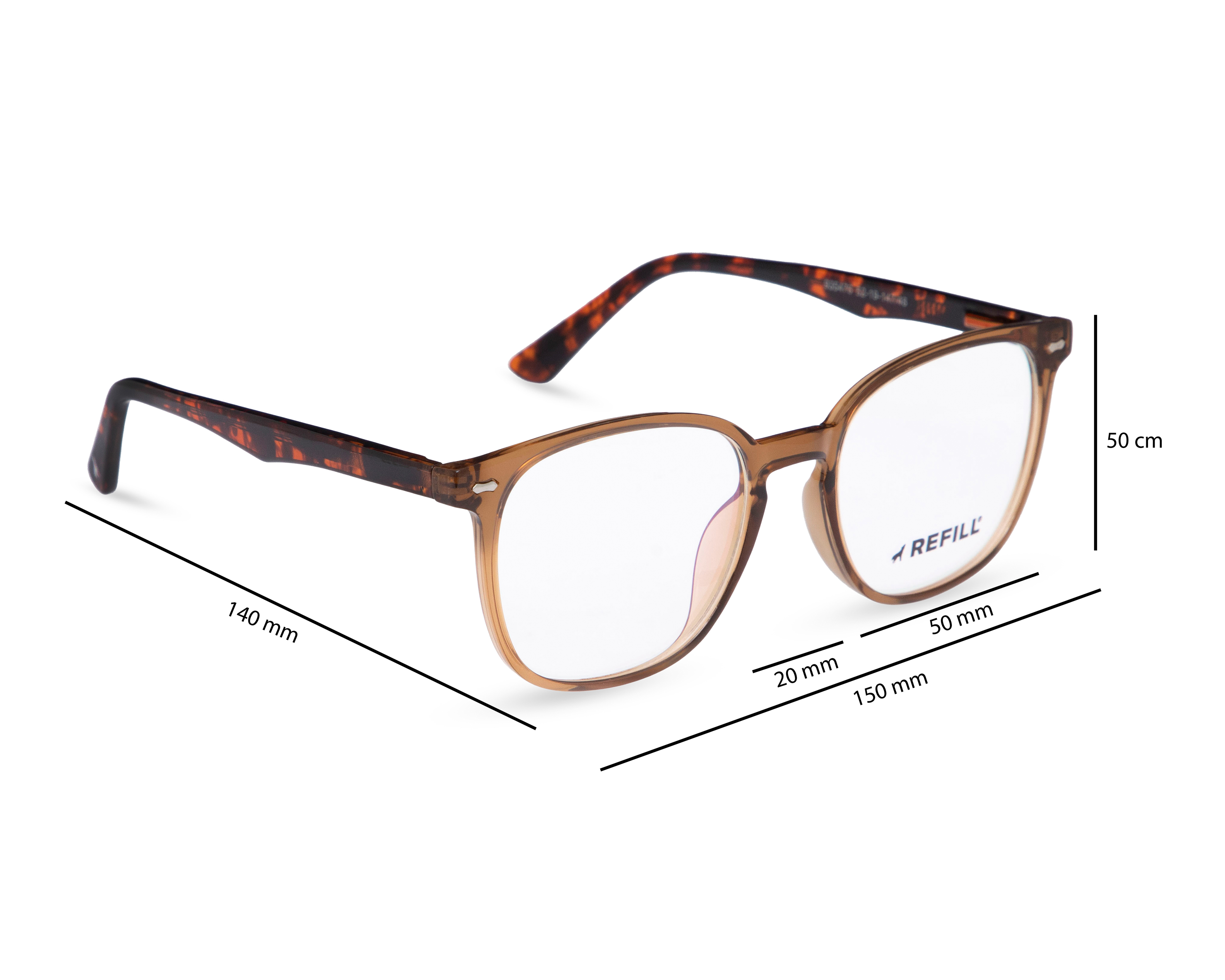 Foto 9 pulgar | Foto 8 | Armazón Oftálmico para Mujer Refill Wayfarer Café