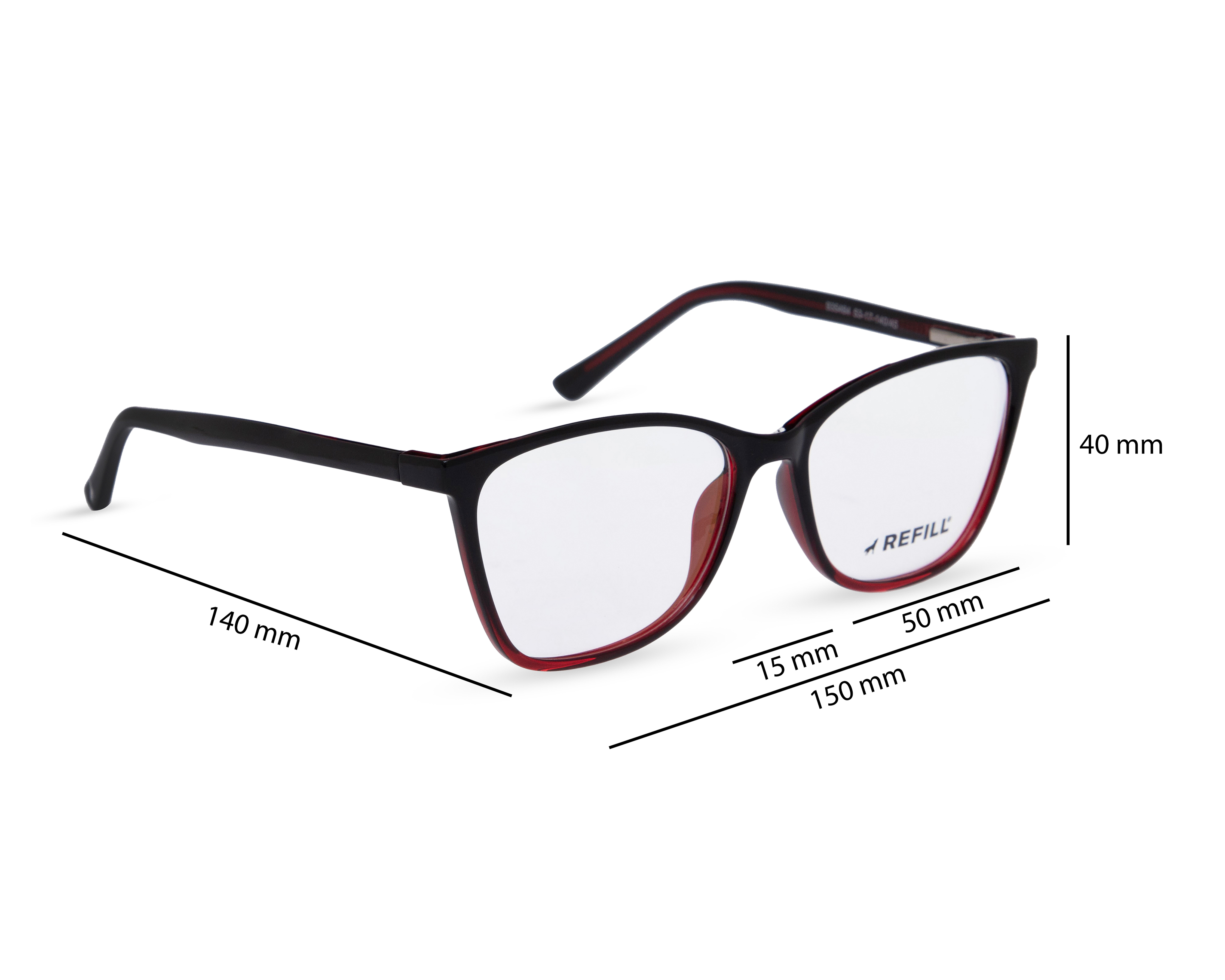 Foto 9 pulgar | Foto 8 | Armazón Oftálmico para Mujer Refill Wayfarer Negro