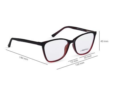 Foto 8 | Foto 8 | Armazón Oftálmico para Mujer Refill Wayfarer Negro