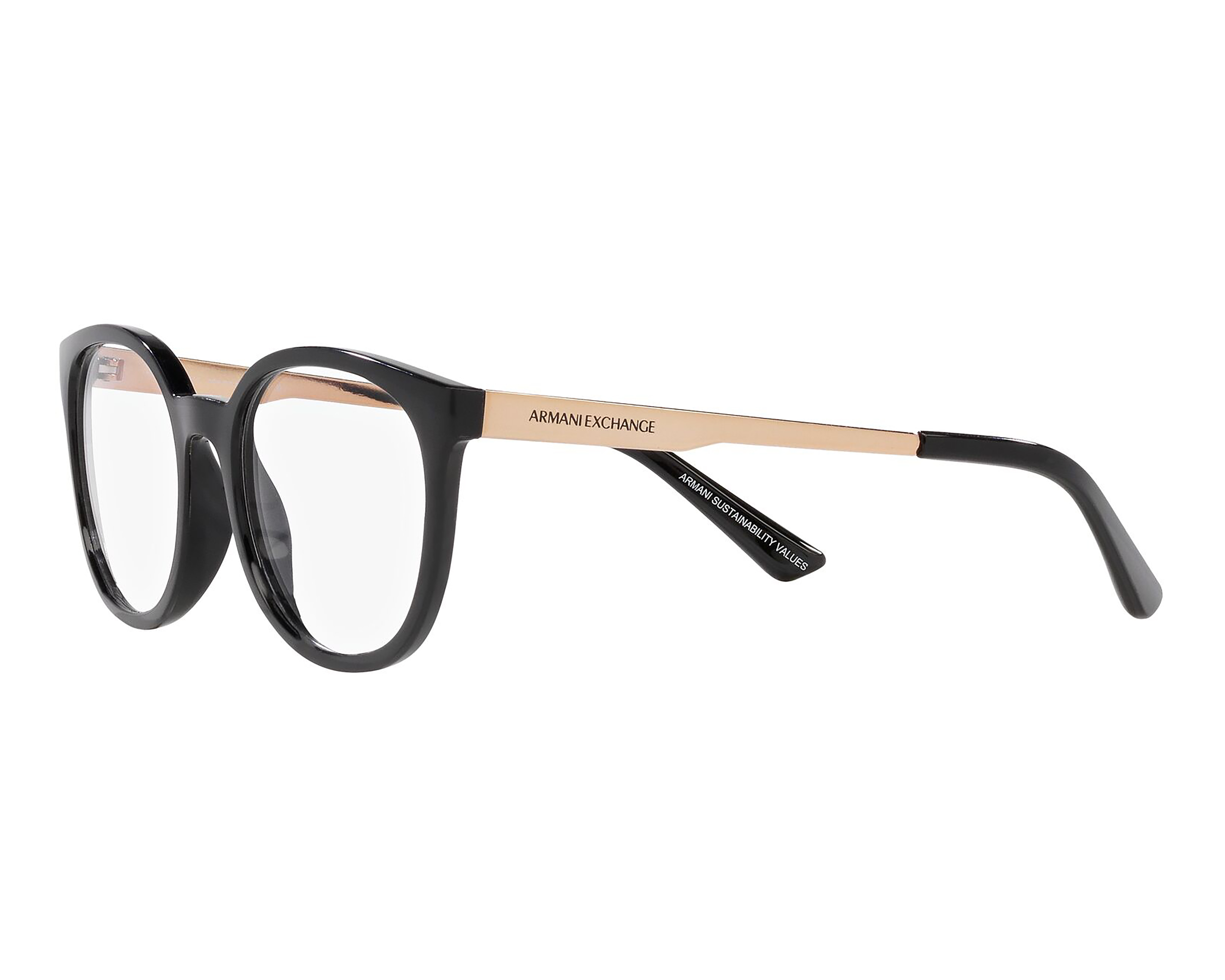 Foto 5 | Foto 5 | Armazón Oftálmico para Mujer Armani Exchange Cat Eyes Negro y Bronce