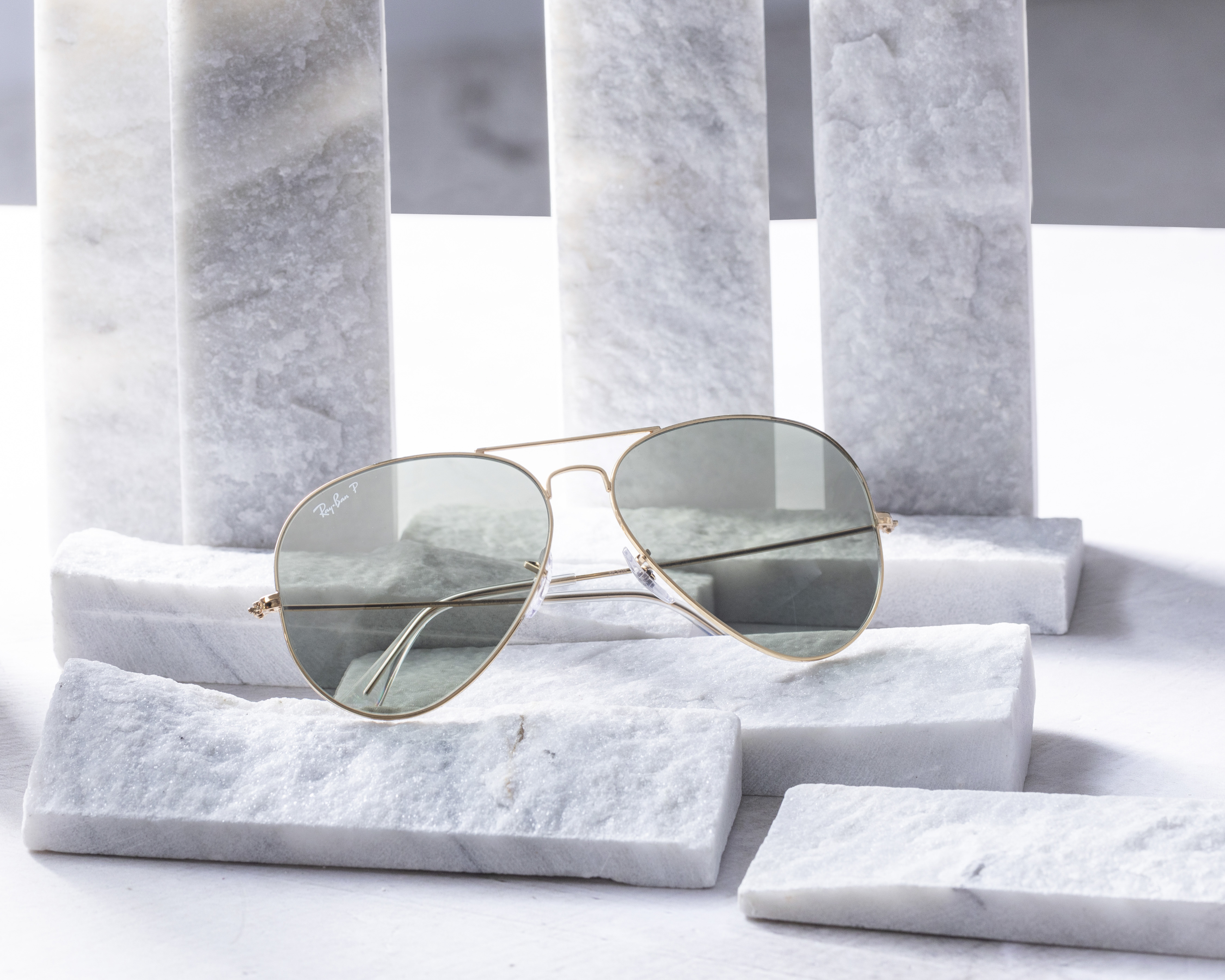 Foto 6 pulgar | Foto 5 | Lentes de Sol Unisex Ray-Ban Aviador 0RB3025 Dorado