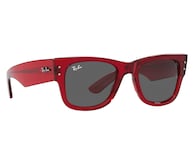 Lentes de Sol para Mujer Ray-Ban Mega Wayfarer 0RB0840S 6679B1 Rojo Traslúcido
