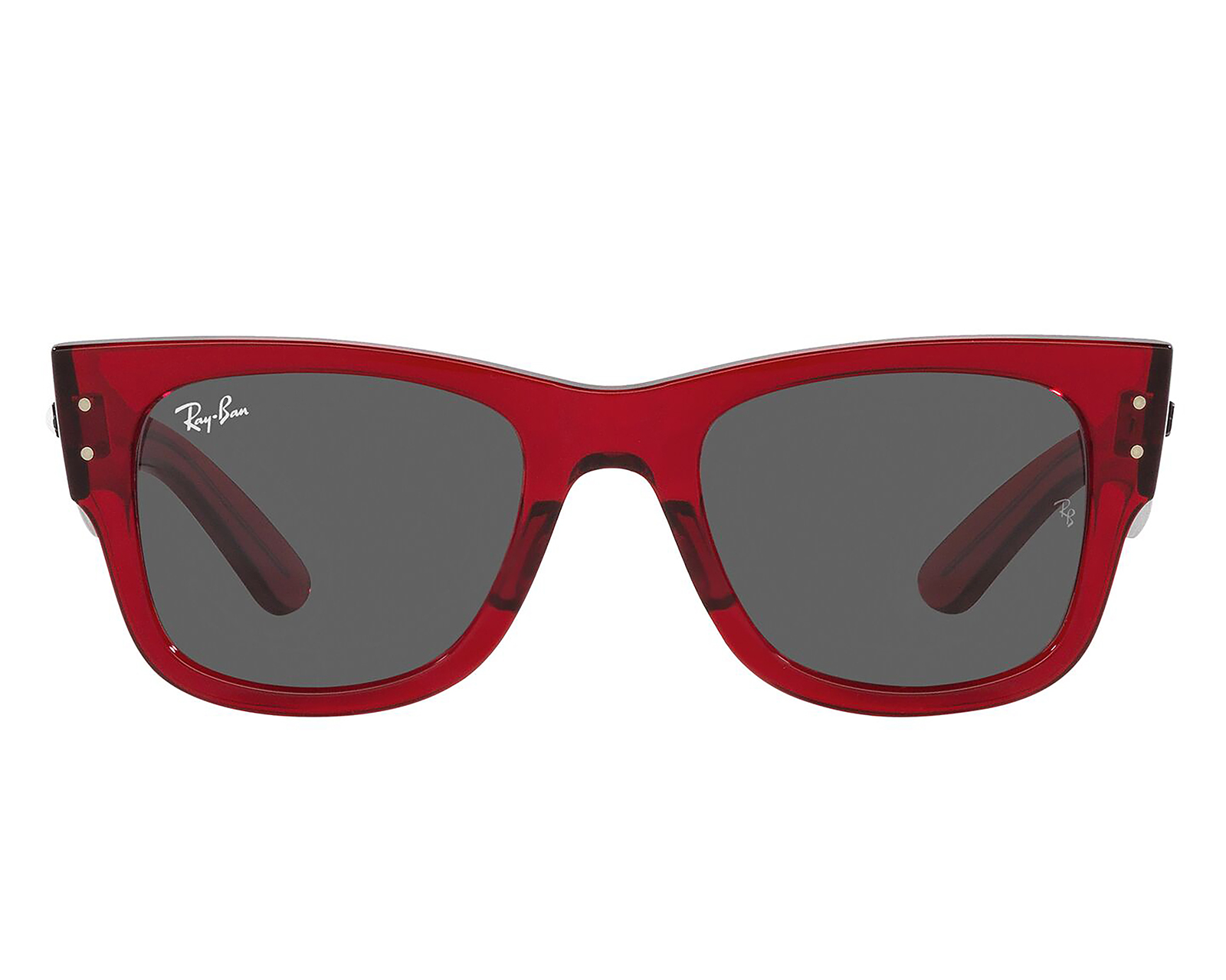 Foto 2 | Foto 2 | Lentes de Sol para Mujer Ray-Ban Mega Wayfarer 0RB0840S 6679B1 Rojo Traslúcido