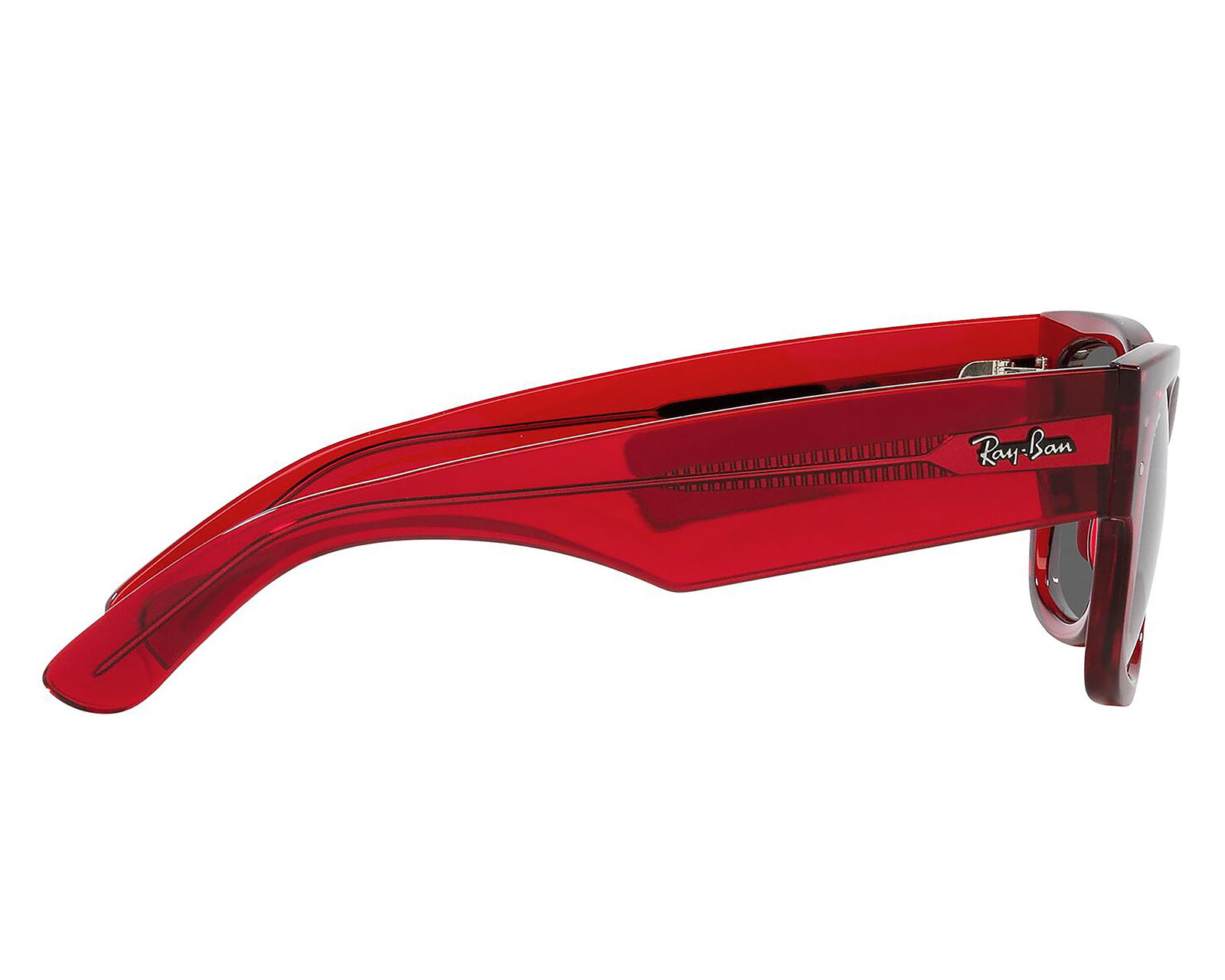 Foto 4 | Foto 4 | Lentes de Sol para Mujer Ray-Ban Mega Wayfarer 0RB0840S 6679B1 Rojo Traslúcido