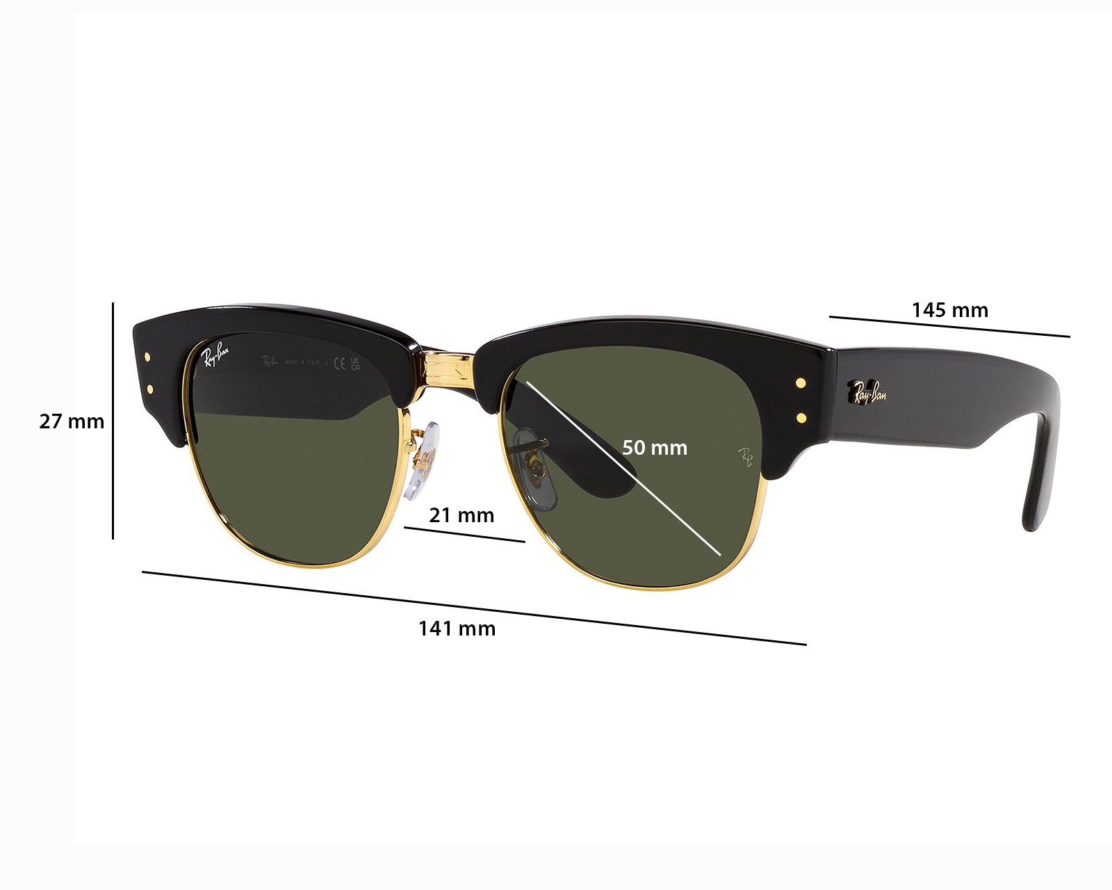 Foto 6 | Foto 6 | Lentes de Sol Unisex Ry-Ban Redondos 0RB0316S Negros