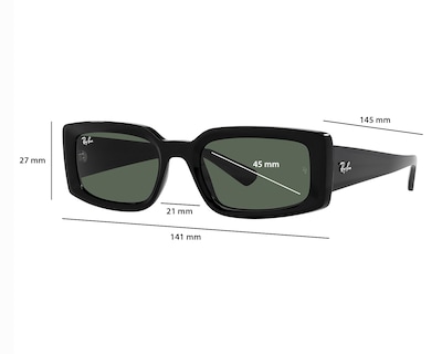 Foto 6 | Foto 6 | Lentes de Sol para Mujer Ray-Ban Kiliane Bio-Based 0RB4395 667771 Negro