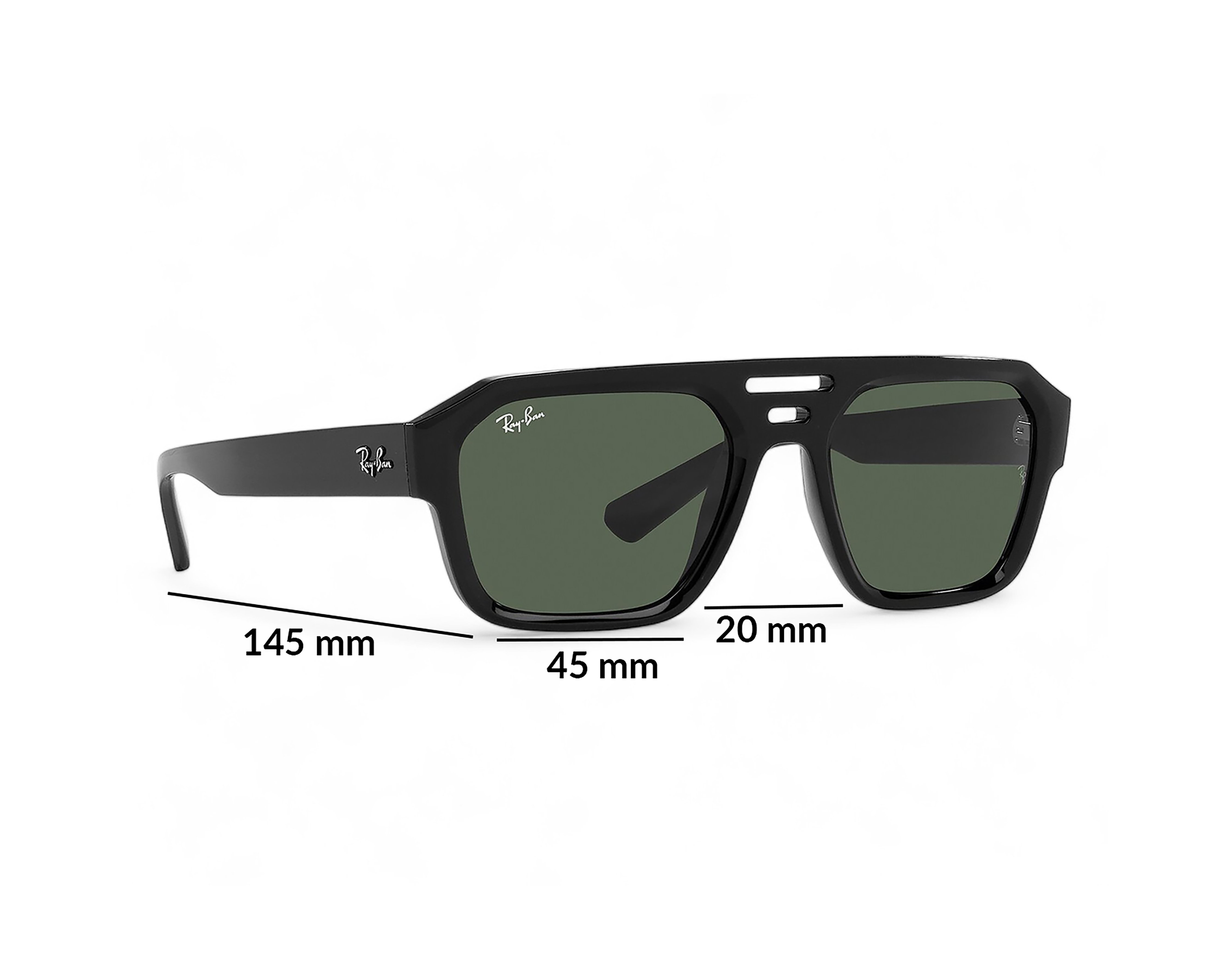 Foto 7 pulgar | Foto 6 | Lentes de Sol Ray-Ban Rectangulares 0RB4397 667771 Negros