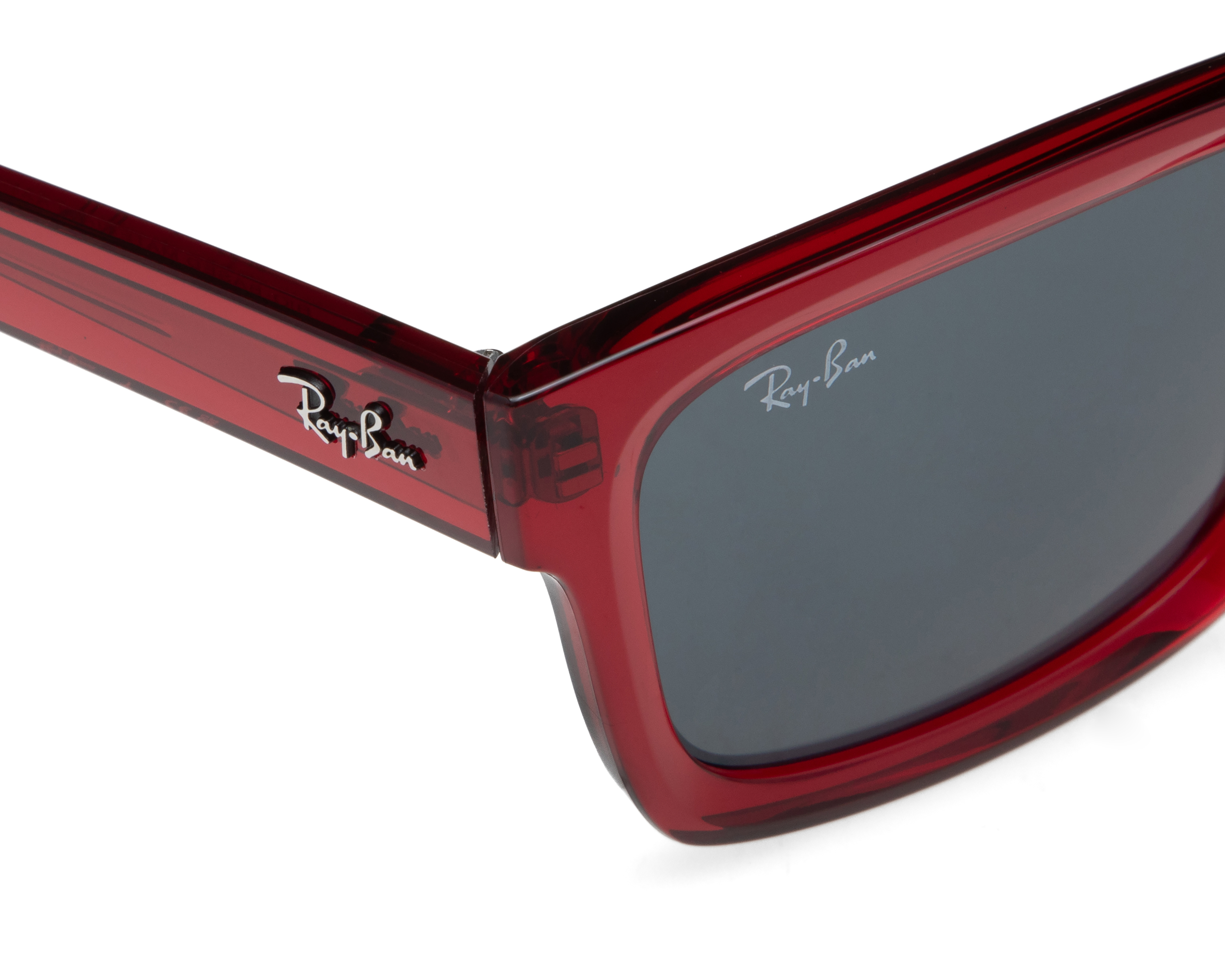 Foto 5 pulgar | Foto 4 | Lentes de Sol Ray-Ban Cuadrados Warren Bio-Based Rojo