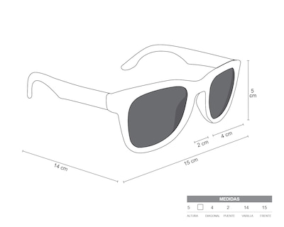 Foto 8 | Foto 8 | Lentes de Sol Ray-Ban Cuadrados Warren Bio-Based Rojo