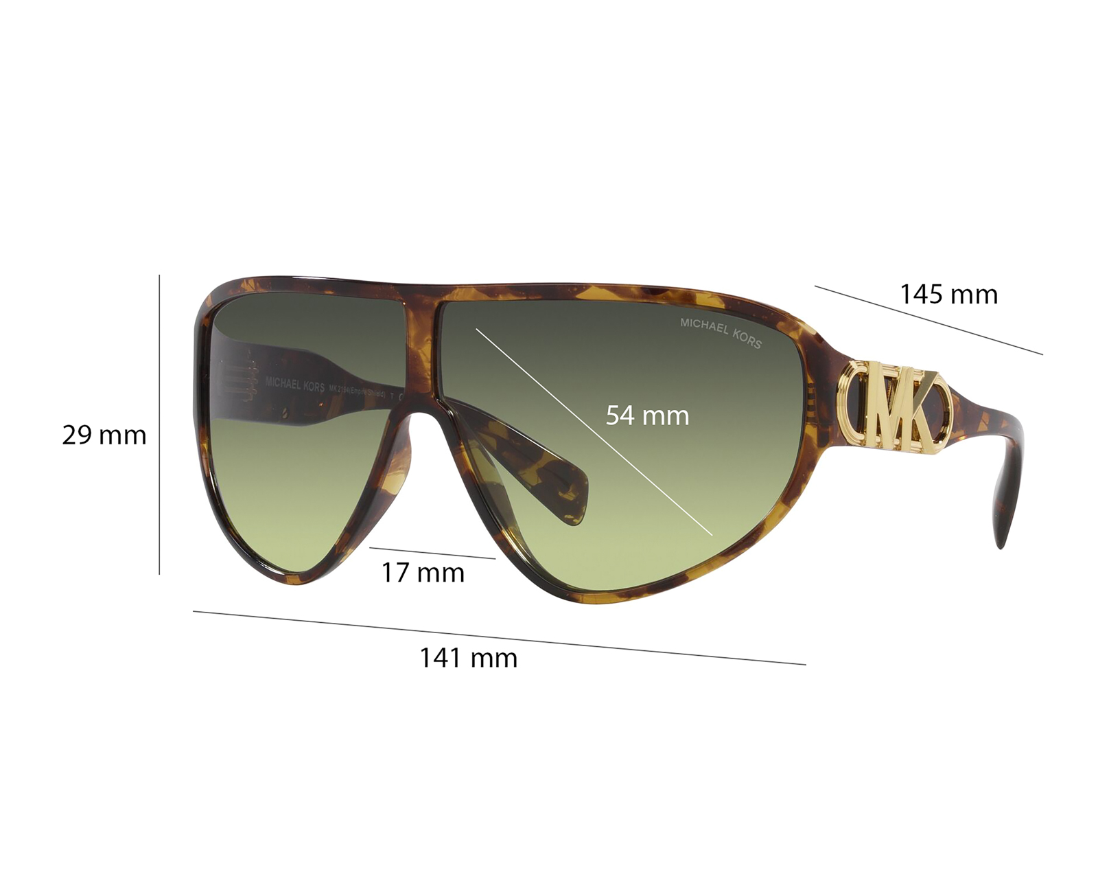 Foto 6 | Foto 6 | Lentes de Sol para Mujer Michael Kors Aviador 0MK2194 30060N Café