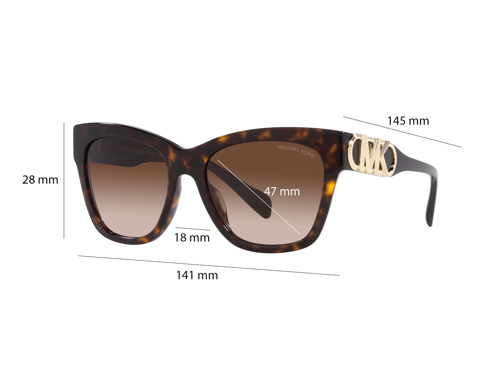 Foto 7 pulgar | Foto 6 | Lentes de Sol para Mujer Michael Kors Mariposa 0MK2182U 300613 Havana