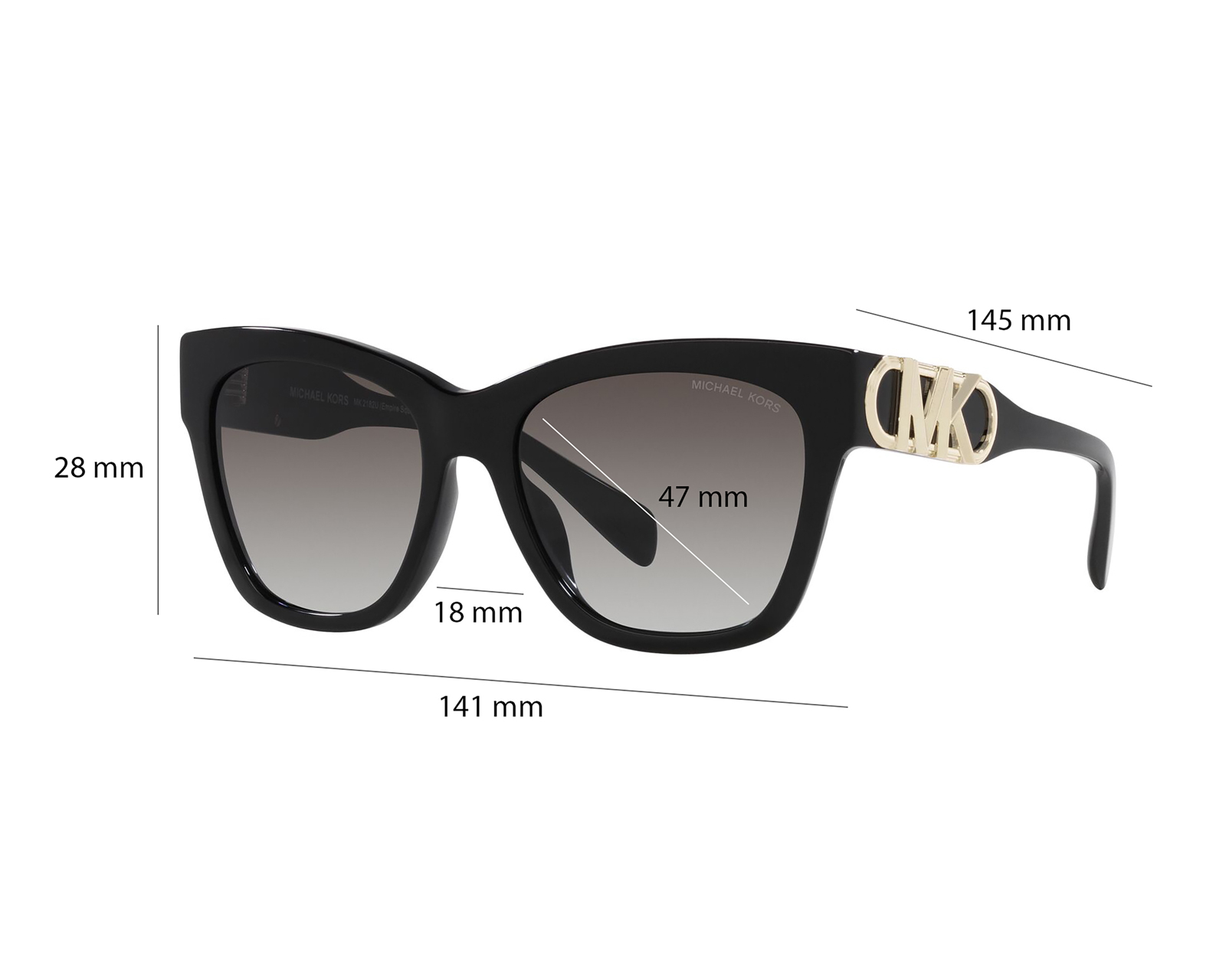 Foto 7 | Foto 7 | Lentes de Sol Michael Kors Mariposa 0MK2182U 30058G Negro