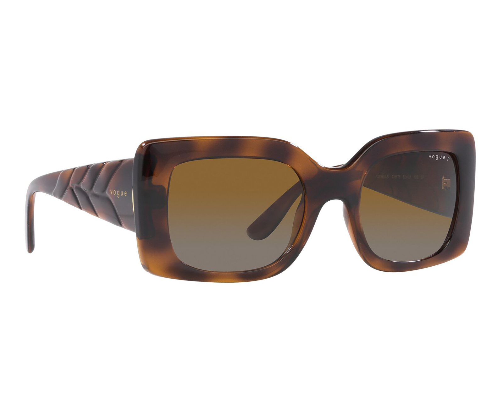 Foto 2 pulgar | Foto 1 | Lentes de Sol para Mujer Vogue Rectangulares 0VO5481S 2386T5 Carey