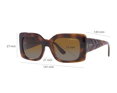 Foto 6 | Foto 6 | Lentes de Sol para Mujer Vogue Rectangulares 0VO5481S 2386T5 Carey