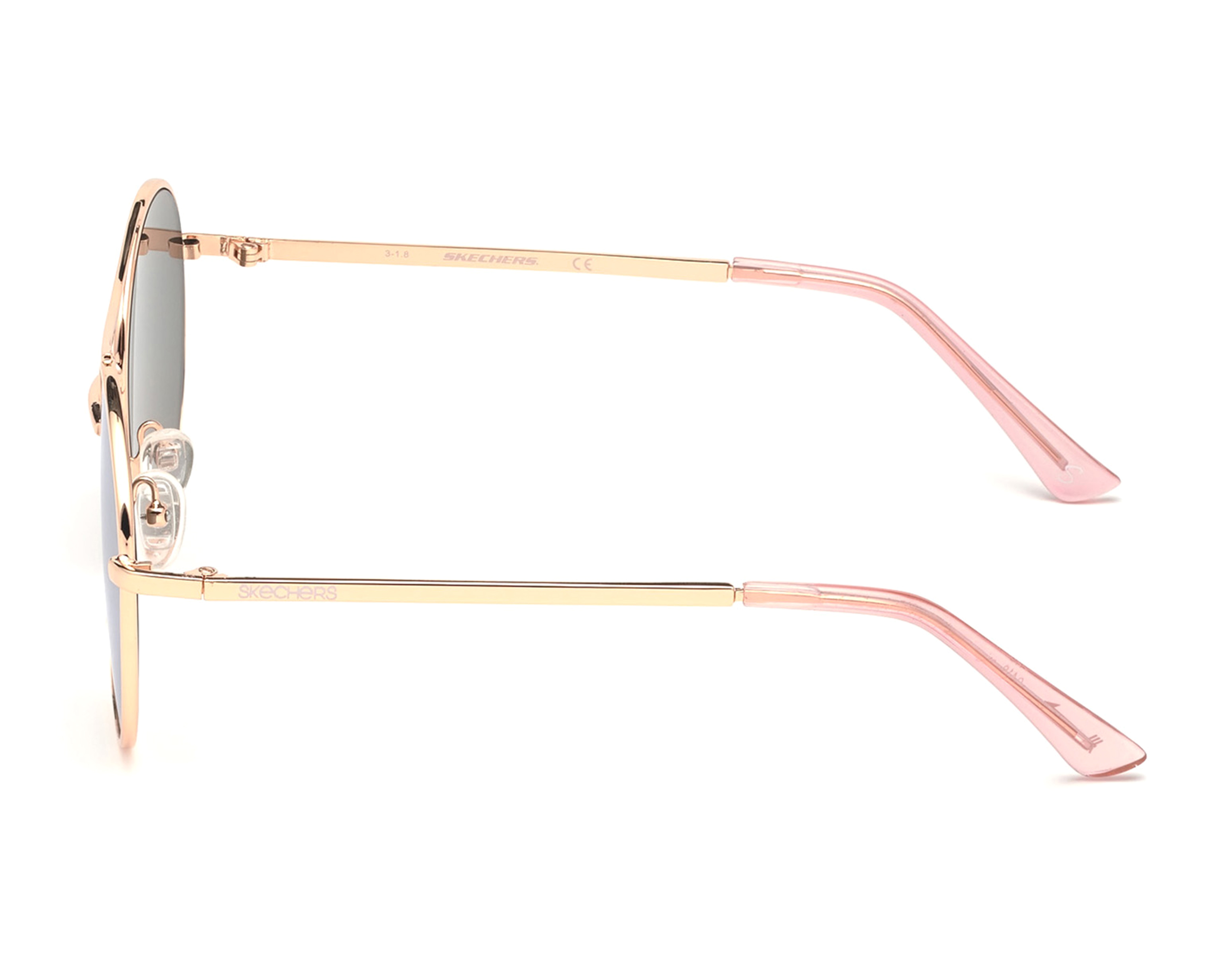 Foto 5 | Foto 5 | Lentes de Sol Skechers Redondos Oro Rosa