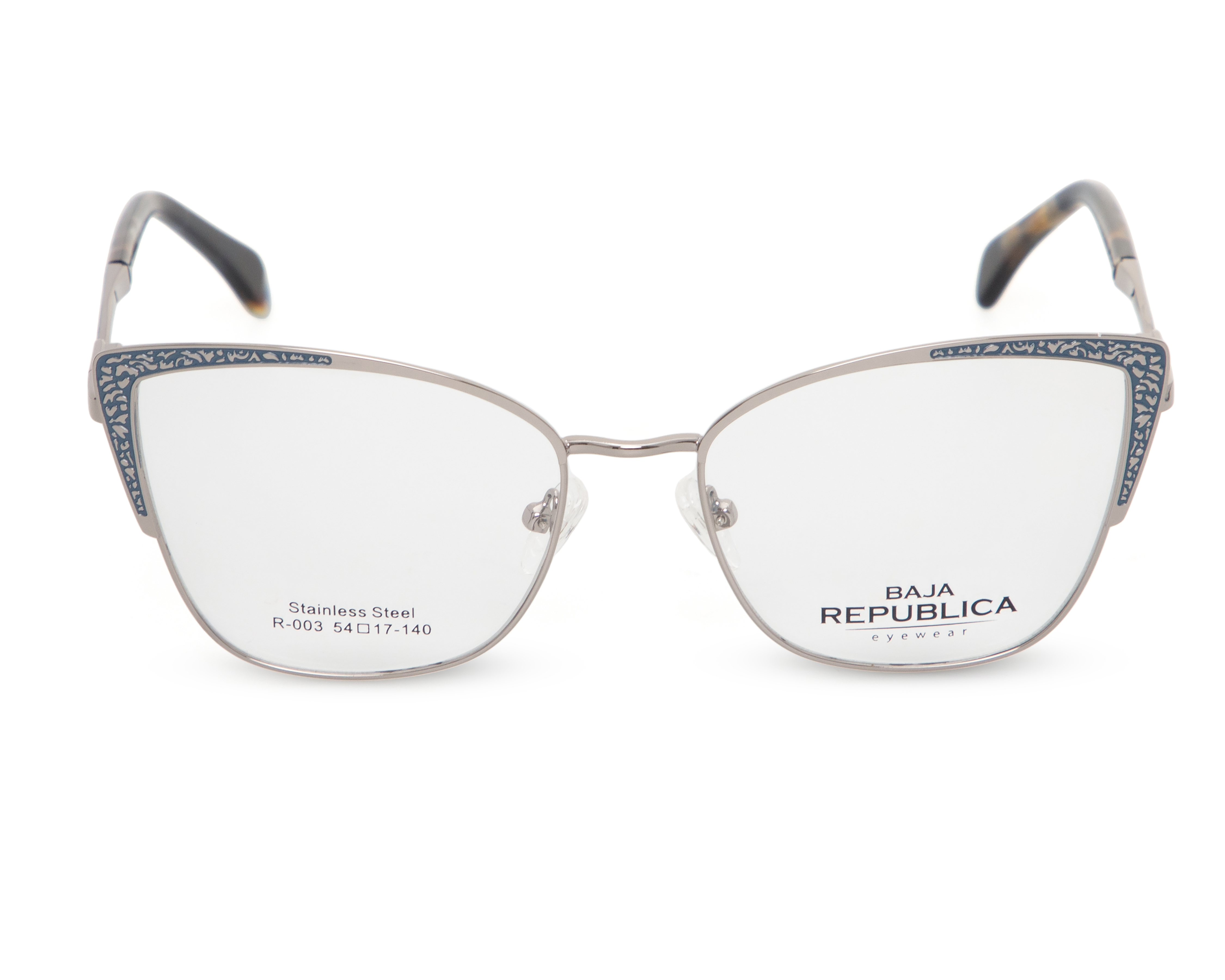 Foto 2 | Foto 2 | Armazón Oftálmico con Clip-on para Mujer Baja Republica Cat Eye Azul