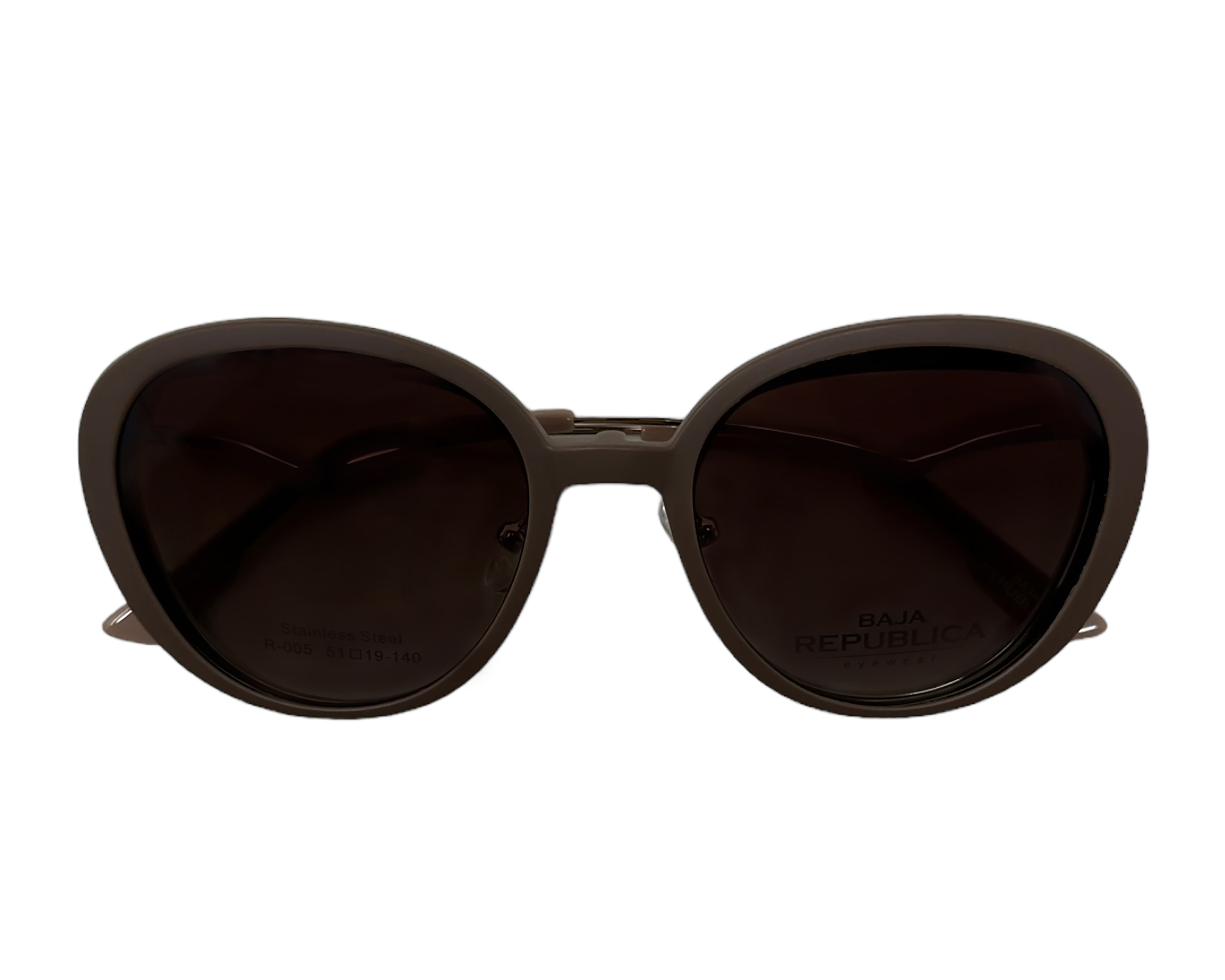 Foto 3 pulgar | Foto 2 | Armazón Oftálmico con Clip-on para Mujer Baja Republica Redondo Oro Rosa