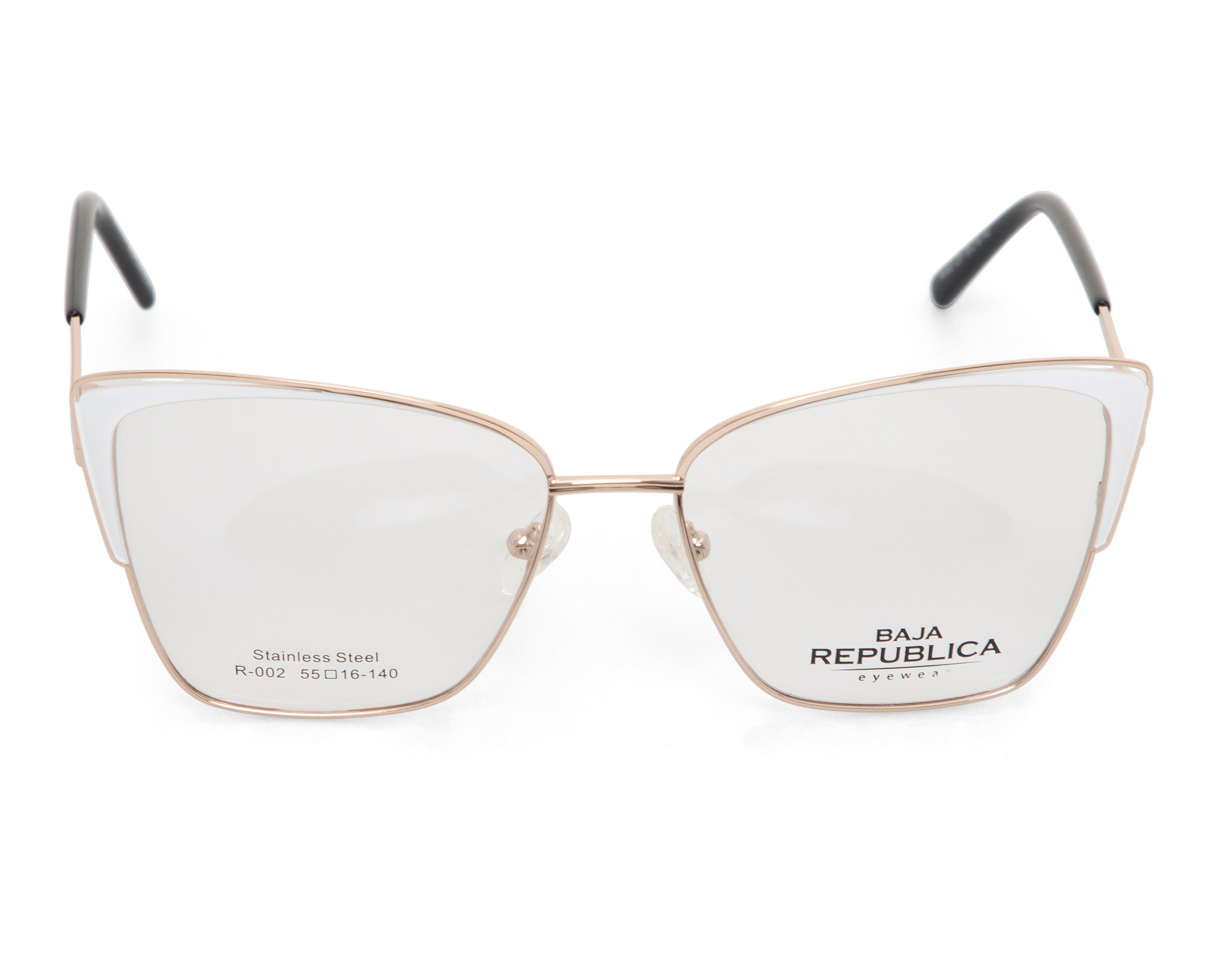 Foto 2 | Foto 2 | Armazón Oftálmico con Clip-on para Mujer Baja Republica Cat Eye Dorado