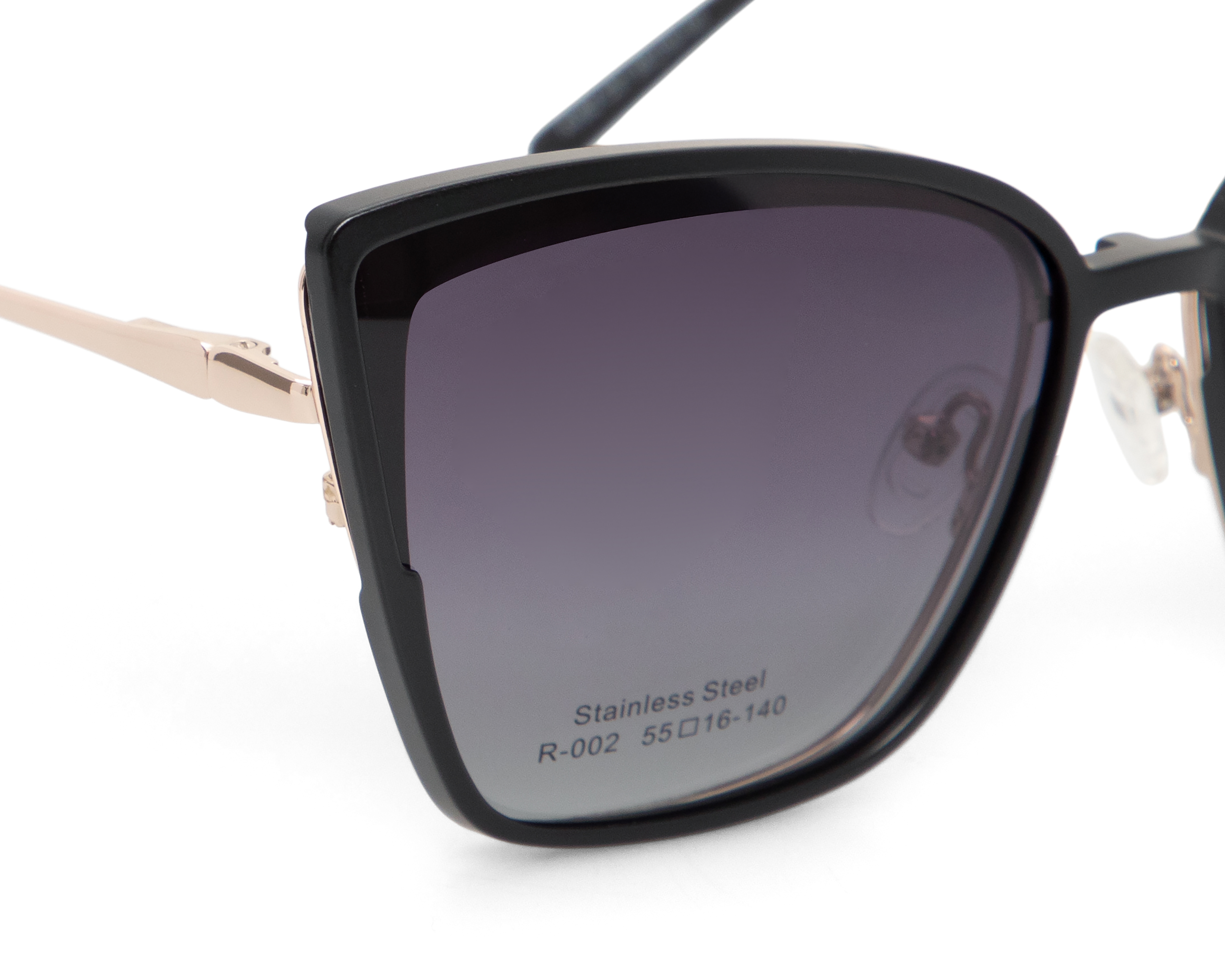 Foto 5 | Foto 5 | Armazón Oftálmico con Clip-on para Mujer Baja Republica Cat Eye Dorado