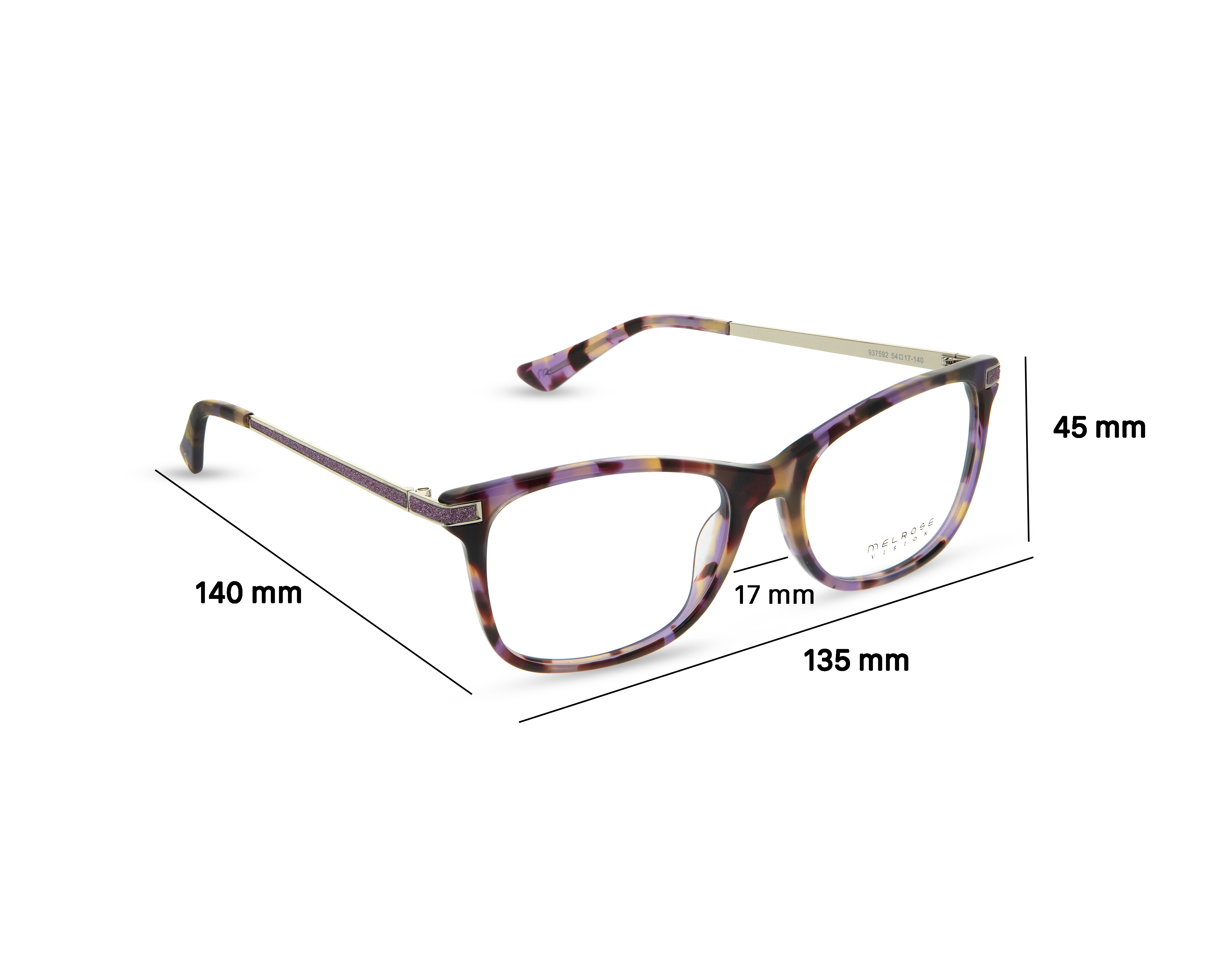 Foto 9 pulgar | Foto 7 | Armazón Oftálmico Melrose Cat Eye Morado
