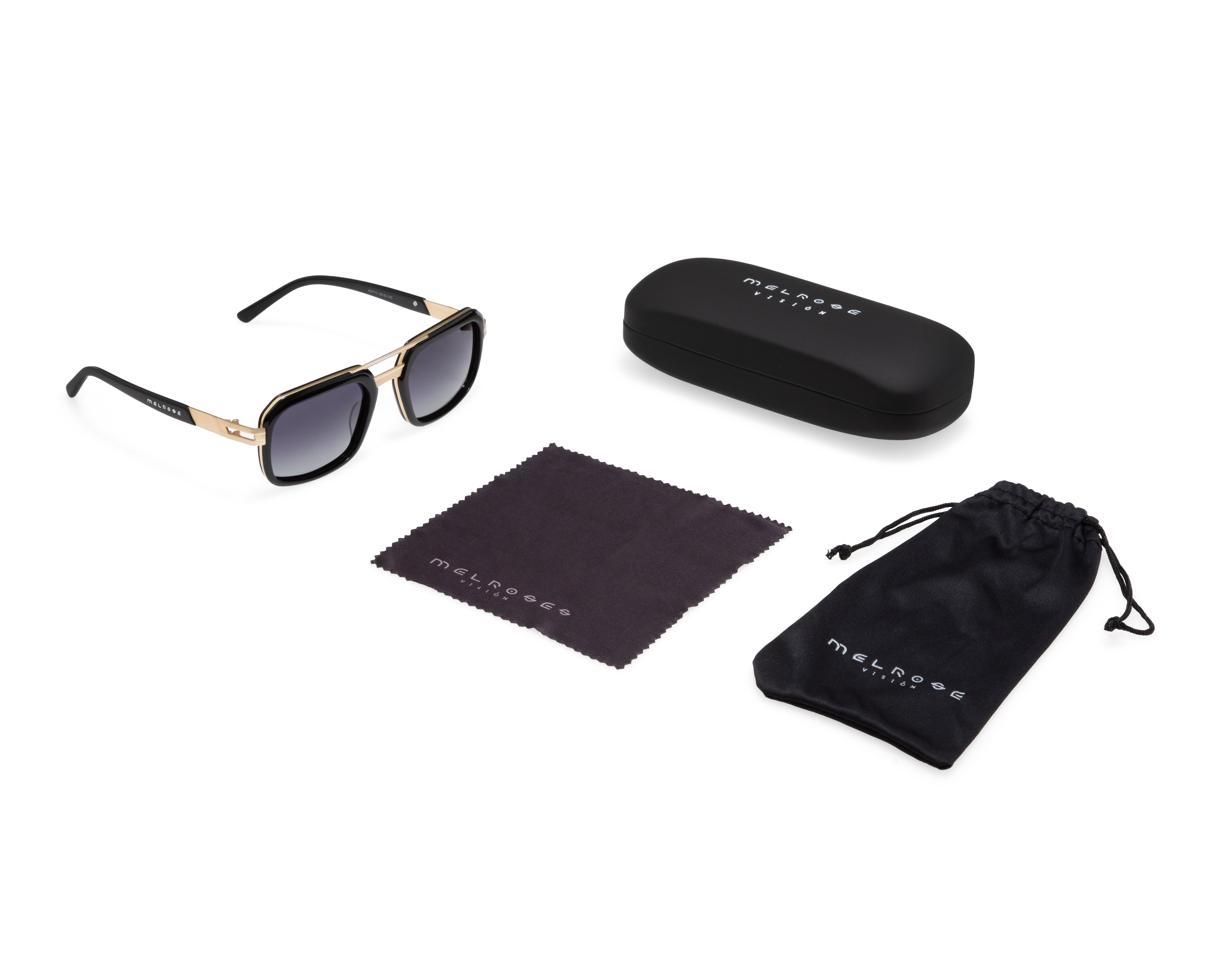 Foto 6 pulgar | Foto 5 | Lentes de Sol para Hombre Melrose Rectangulares Dorados