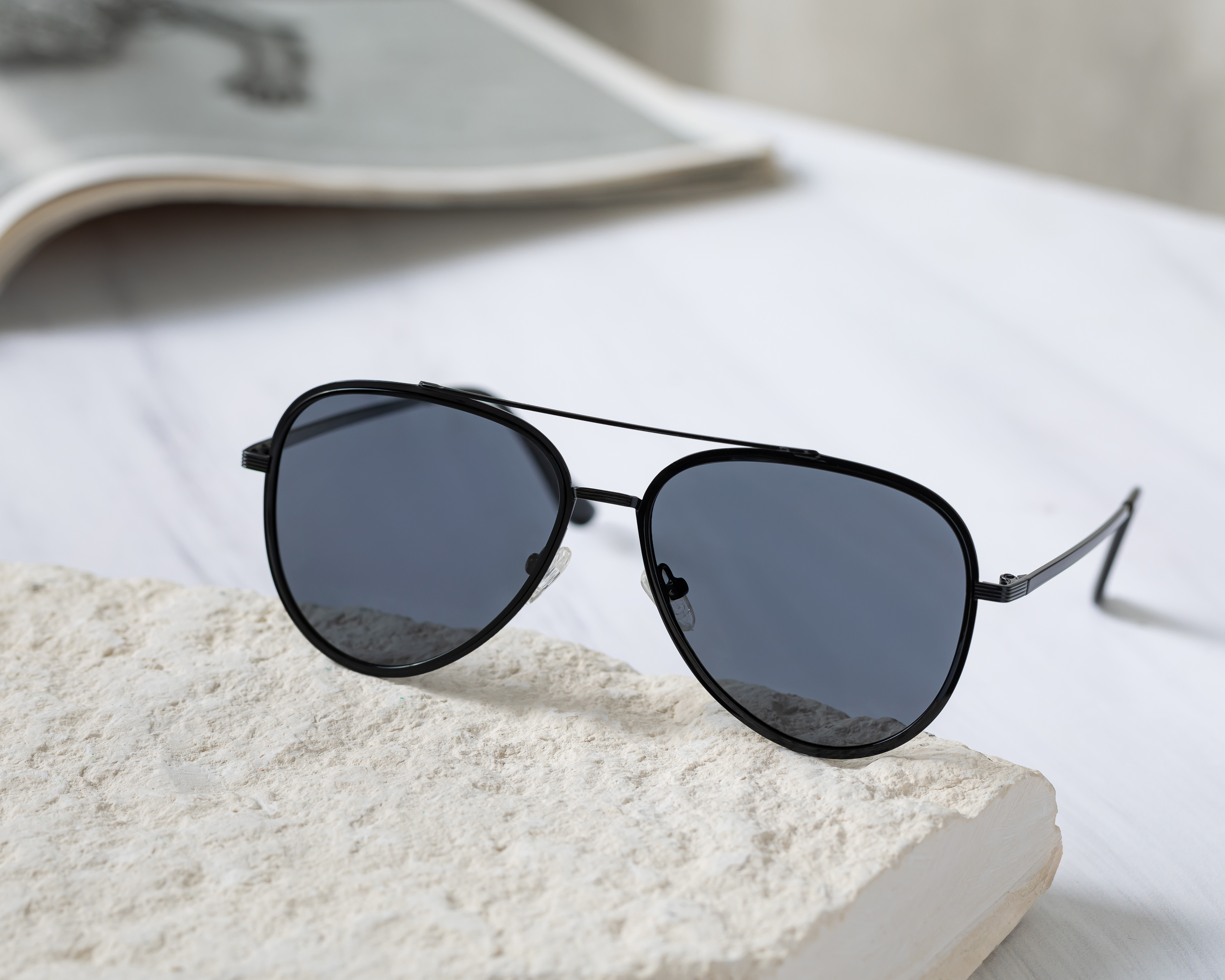 Foto 5 | Foto 7 | Lentes de Sol para Hombre Melrose Aviador Negro