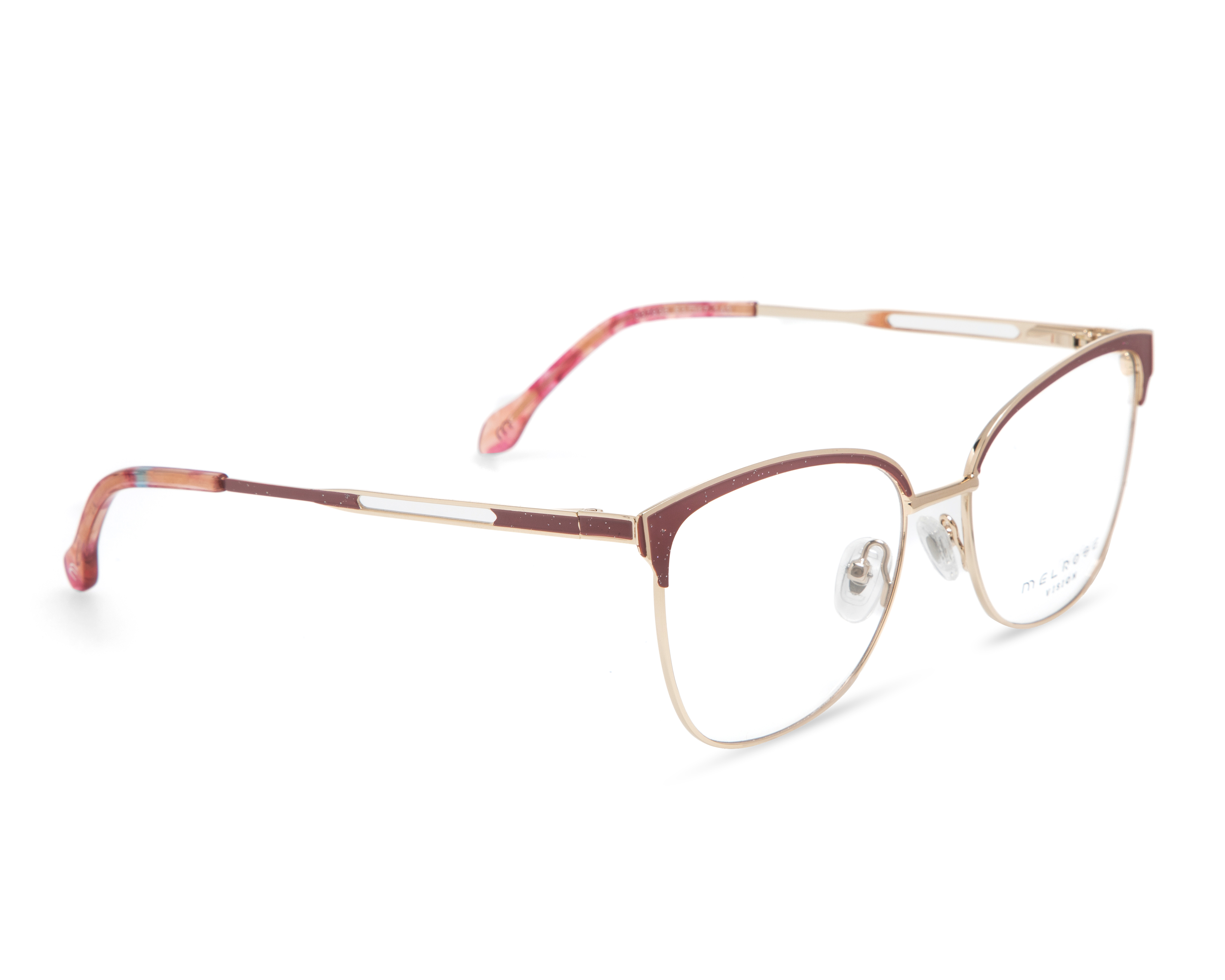 Armazón Oftálmico para Mujer Melrose Aviador Oro Rosa