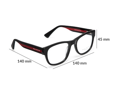 Foto 7 | Foto 7 | Armazón Oftálmico Melrose Redondo Negro-Rojo