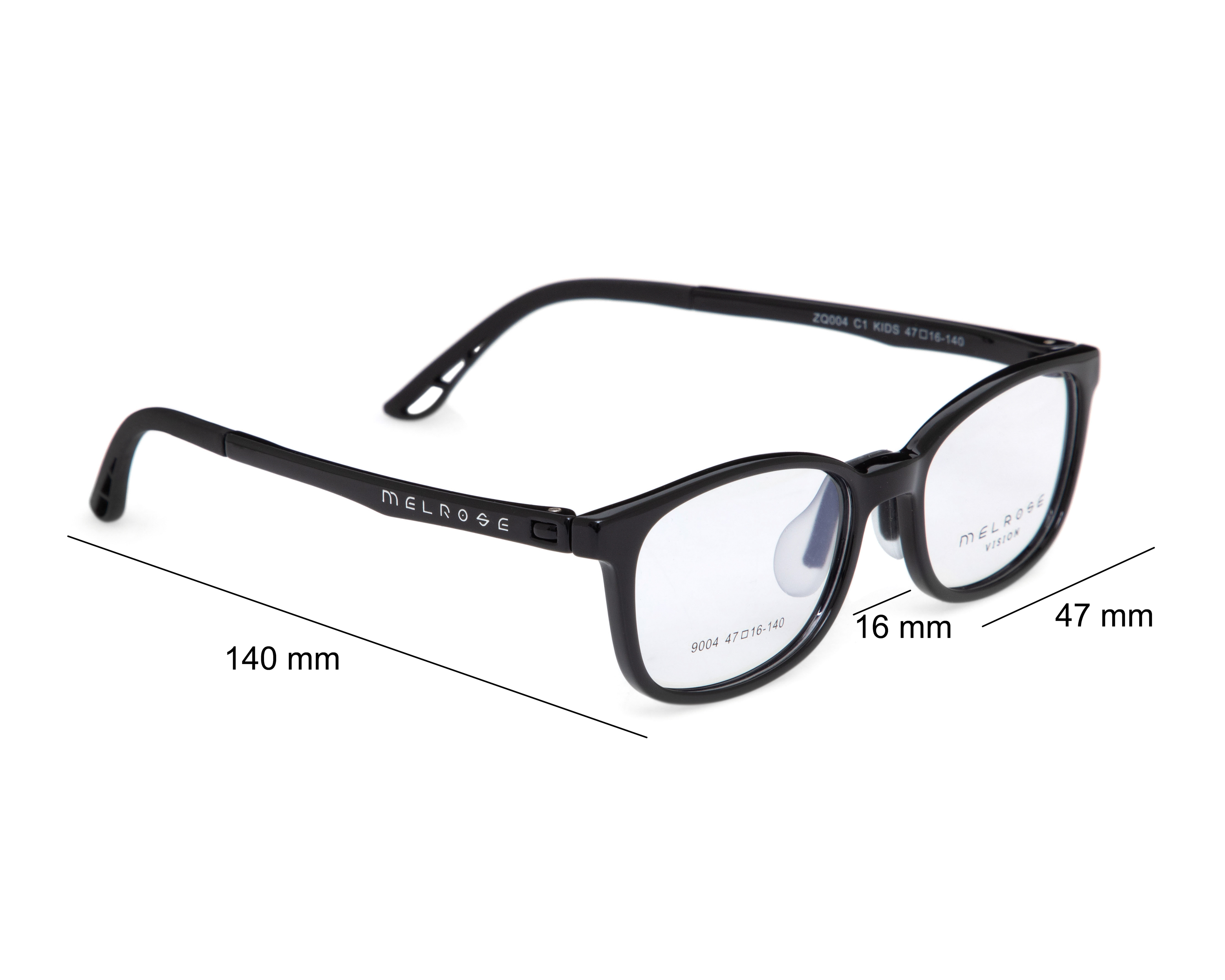 Foto 7 | Foto 7 | Armazón Oftálmico para Niños Melrose Rectangular Negro