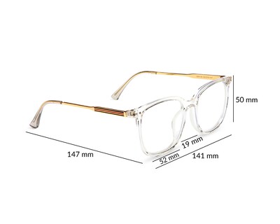 Foto 8 | Foto 8 | Armazón Oftálmico Unisex Melrose Cuadrados Transparente