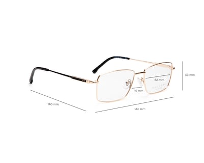 Foto 5 | Foto 5 | Armazón Oftálmico para Hombre Melrose Rectangular Dorado