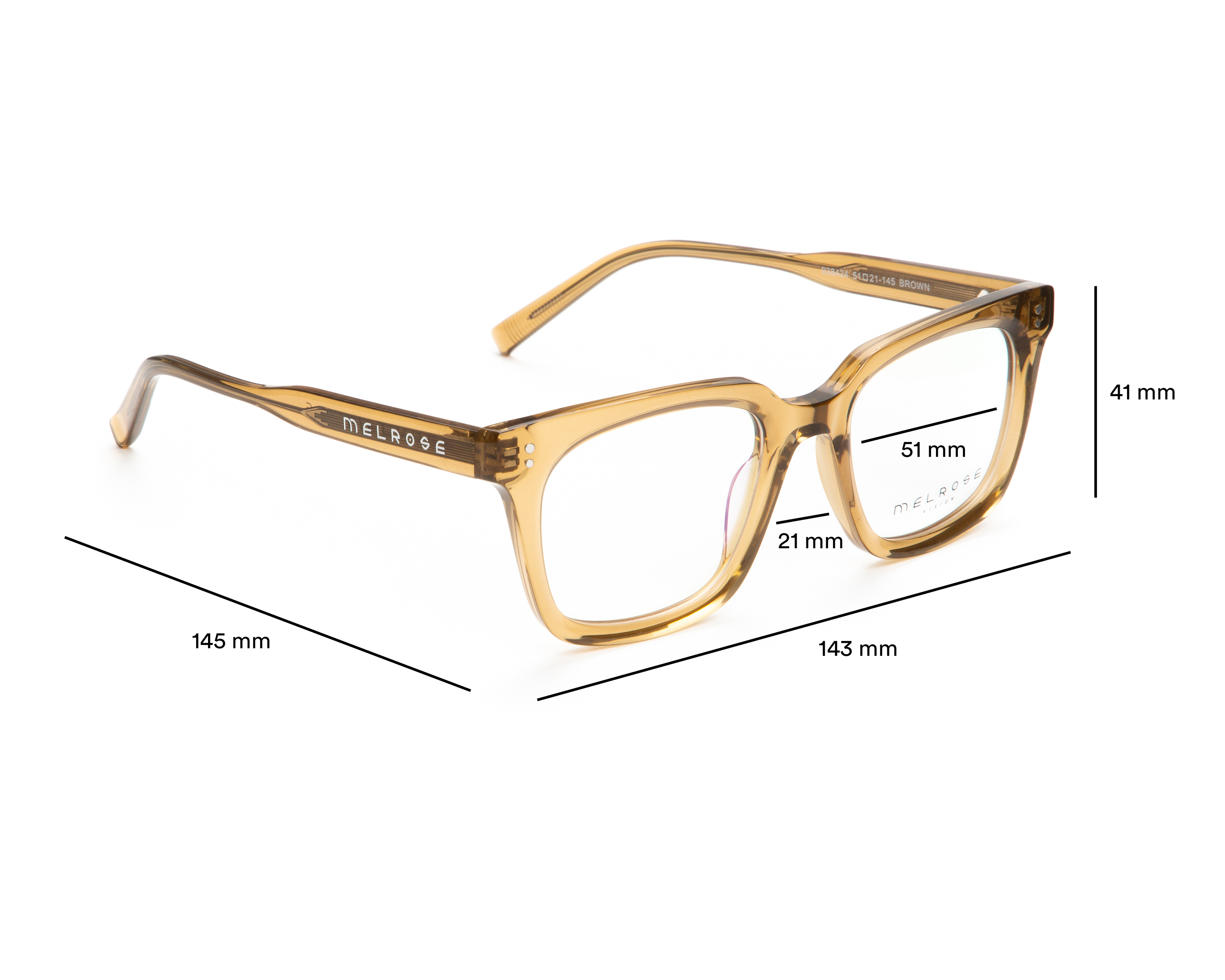 Foto 5 | Foto 5 | Armazón Oftálmico para Mujer Melrose Wayfarer Café