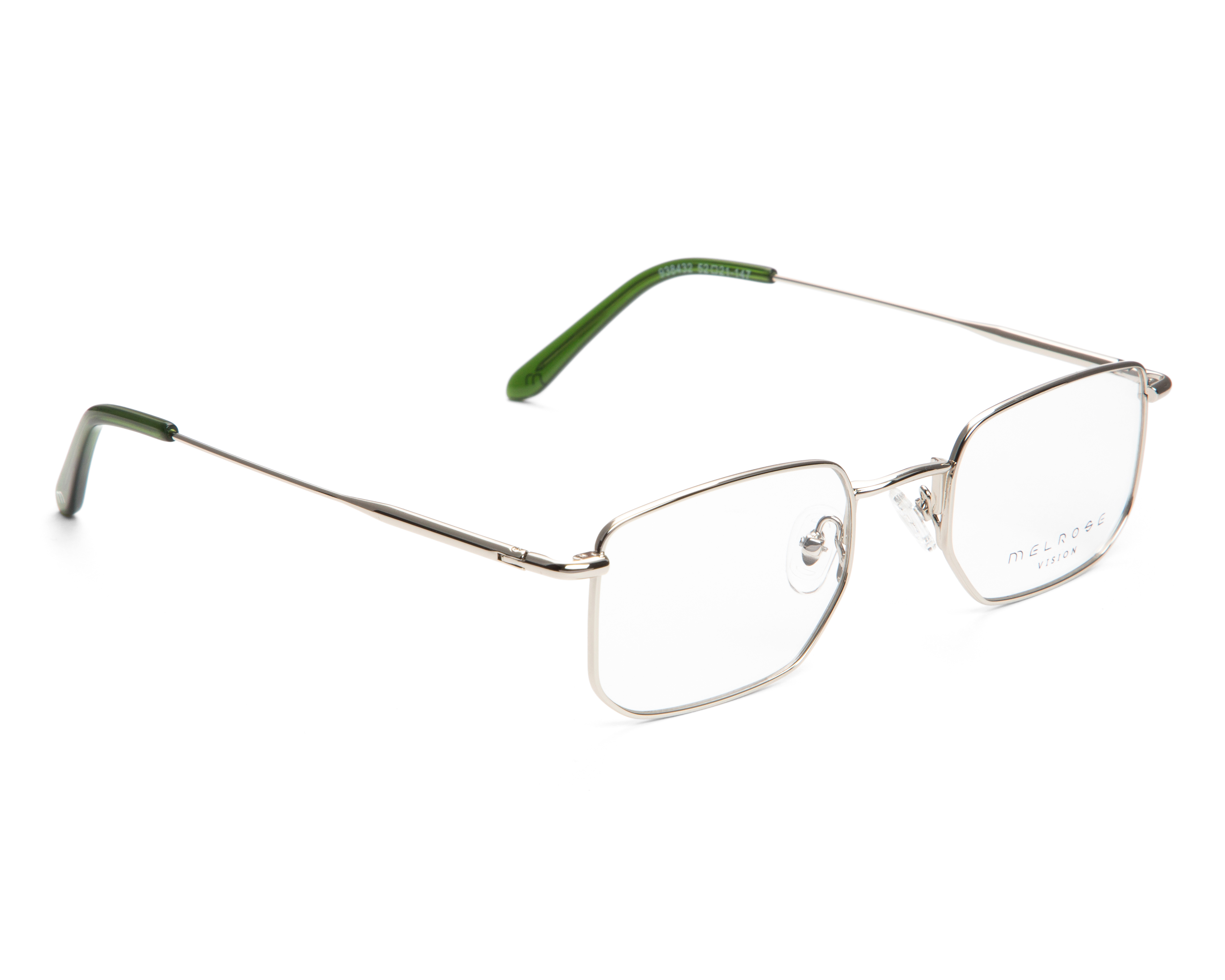 Armazón Oftálmico para Hombre Melrose Rectangulares Plateados