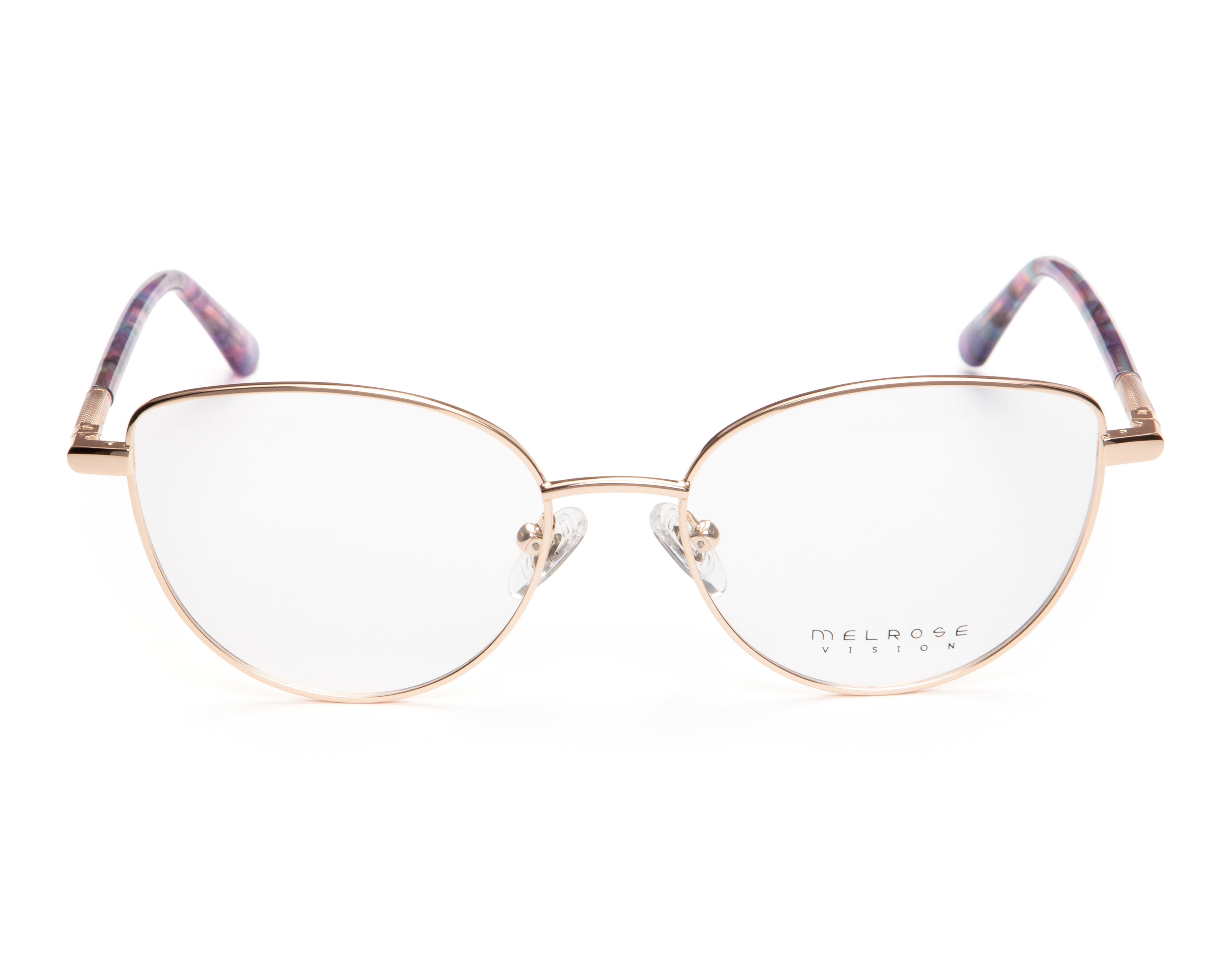 Foto 3 pulgar | Foto 2 | Armazón Oftálmico para Mujer Melrose Cat Eye Oro Rosa